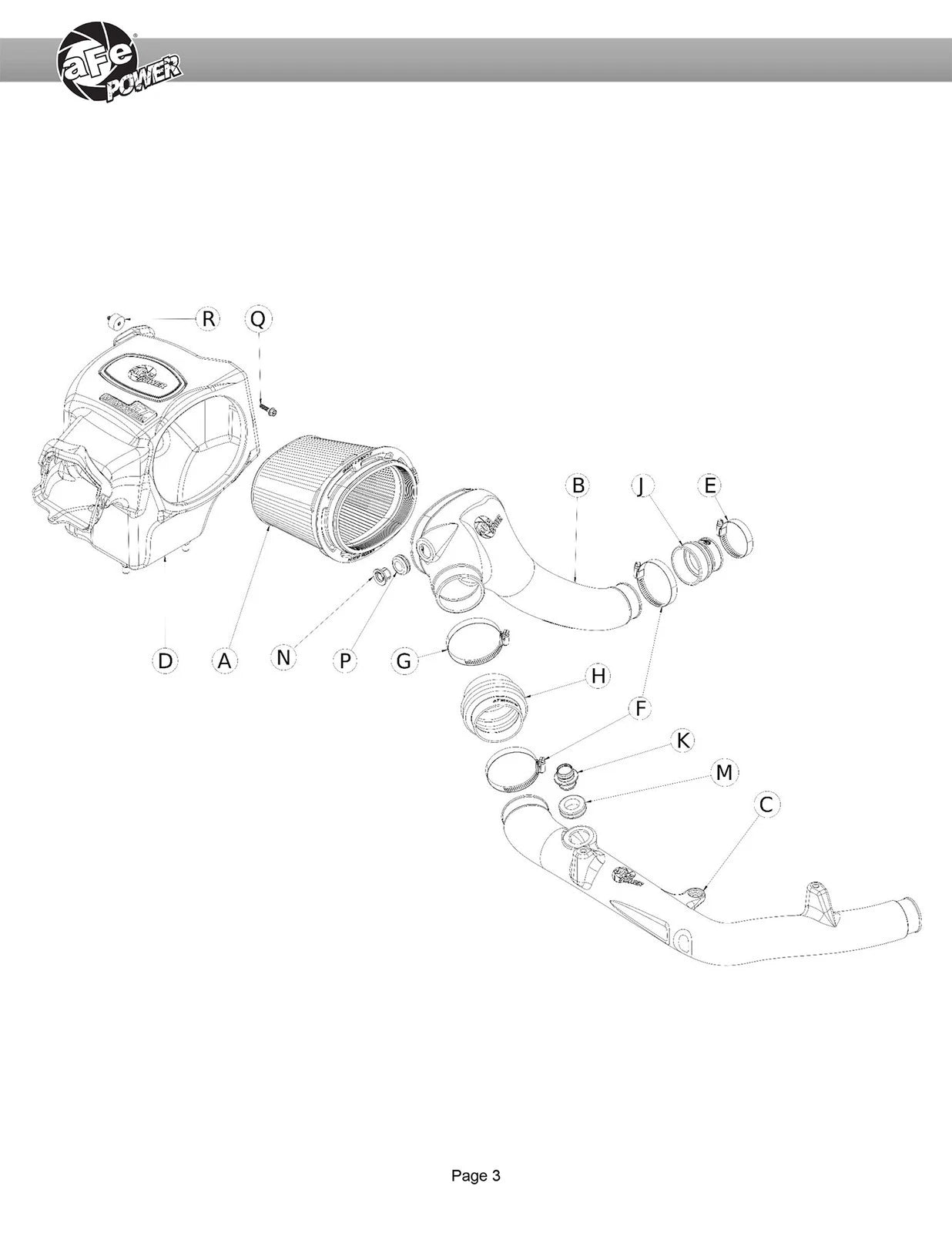 aFe Momentum GT Cold Air Intake System w/ Pro GUARD7 2021+ Ford Bronco V6-2.7L