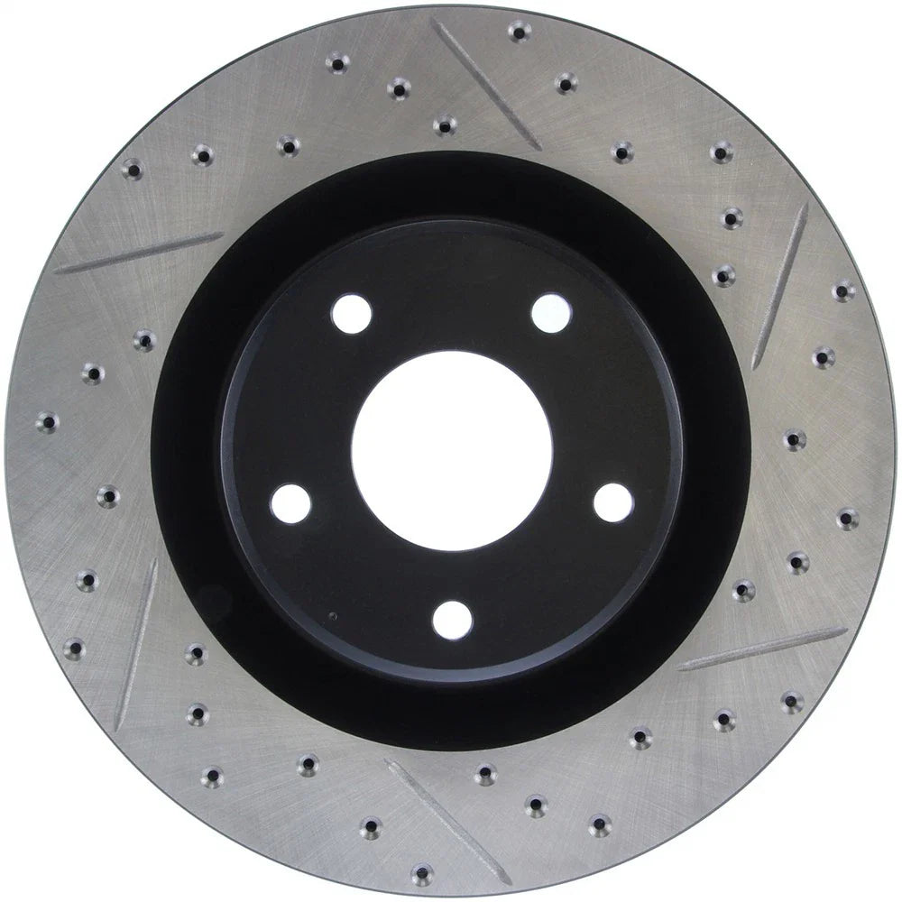 StopTech Power Slot 05-07 Cadillac XLR / 06-09 Chevy Corvette Front Right Drilled & Slotted Rotors