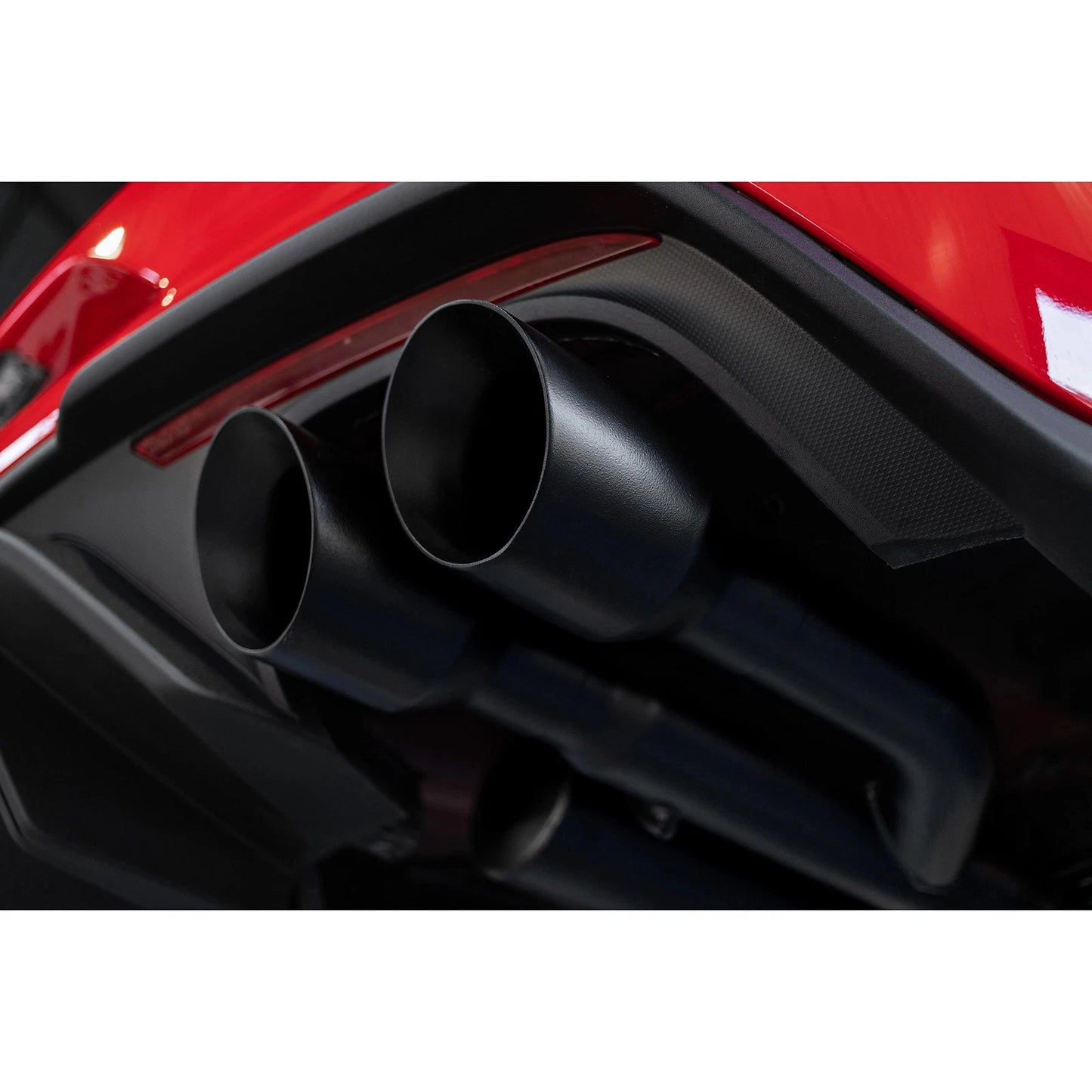 MBRP 18-19 Ford Mustang GT 5.0 3in Dual Split Rear Cat Back w/ Quad 4in Dual Wall Tips- Black Coated