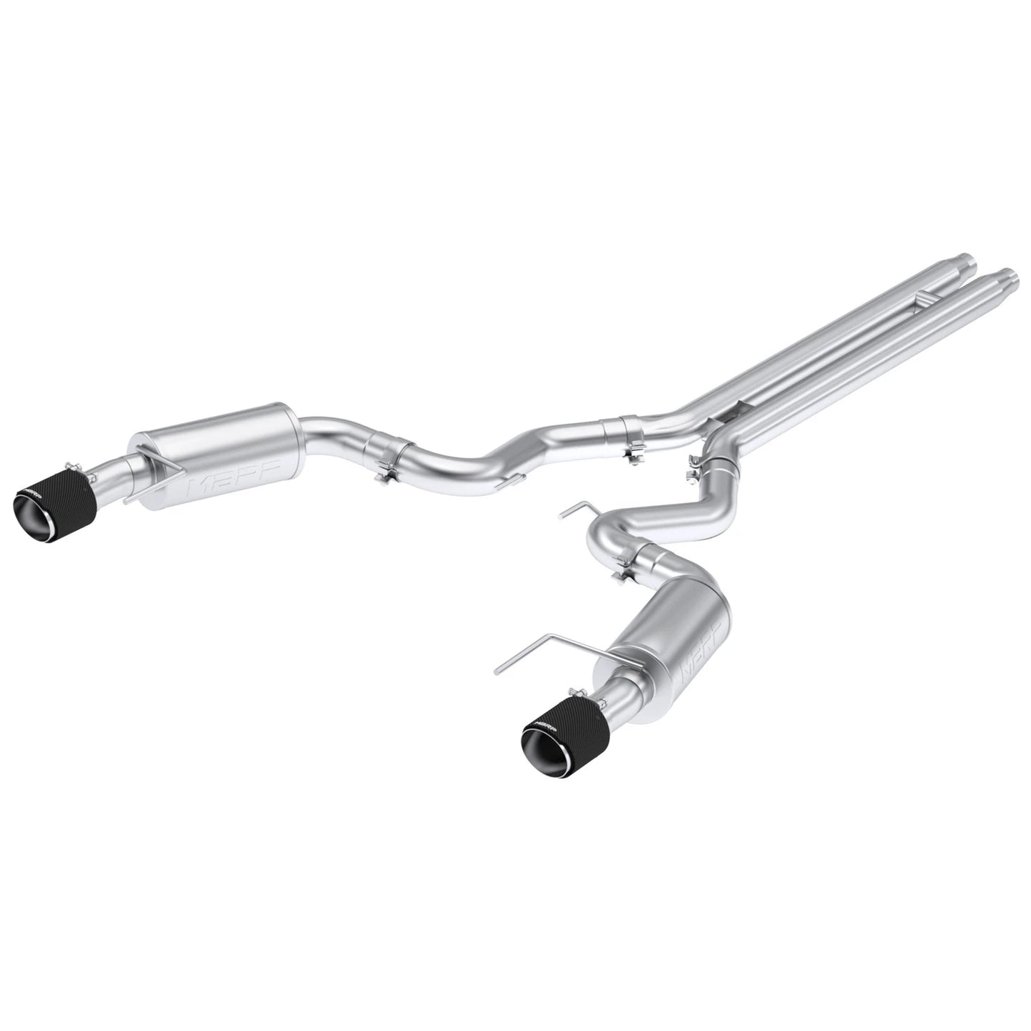 MBRP 2024 Ford Mustang GT S650, 5.0L 3inCat-Back Dual Split Rear with Carbon Fiber Tips (Street)