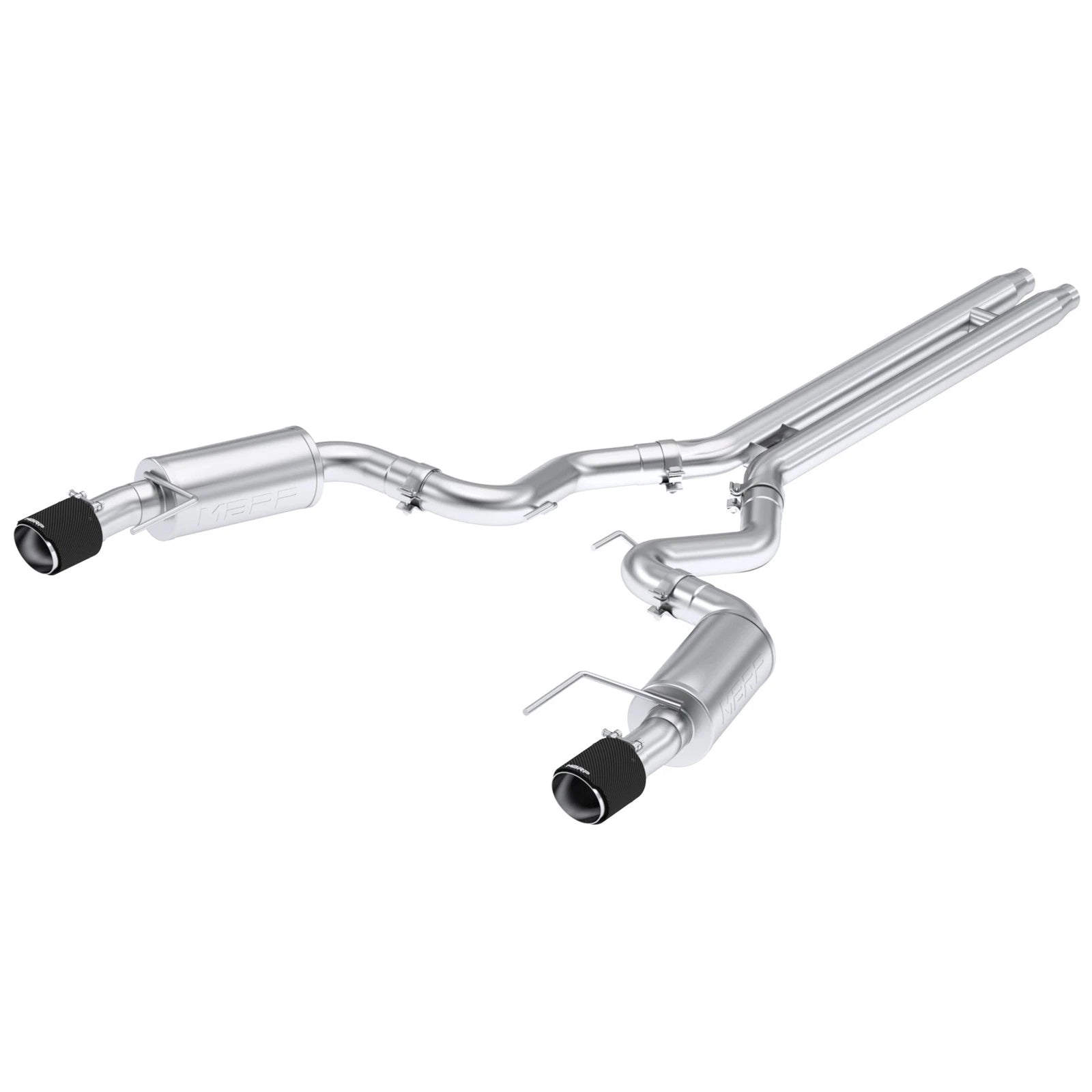 MBRP 2024 Ford Mustang GT S650, 5.0L 3inCat-Back Dual Split Rear with Carbon Fiber Tips (Street)