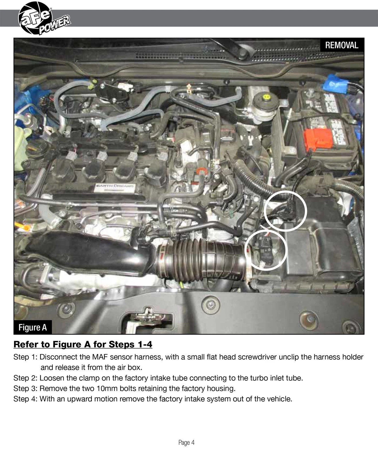 aFe MagnumFORCE Intakes Stage-2 PDS AIS PDS 2016 Honda Civic 1.5L