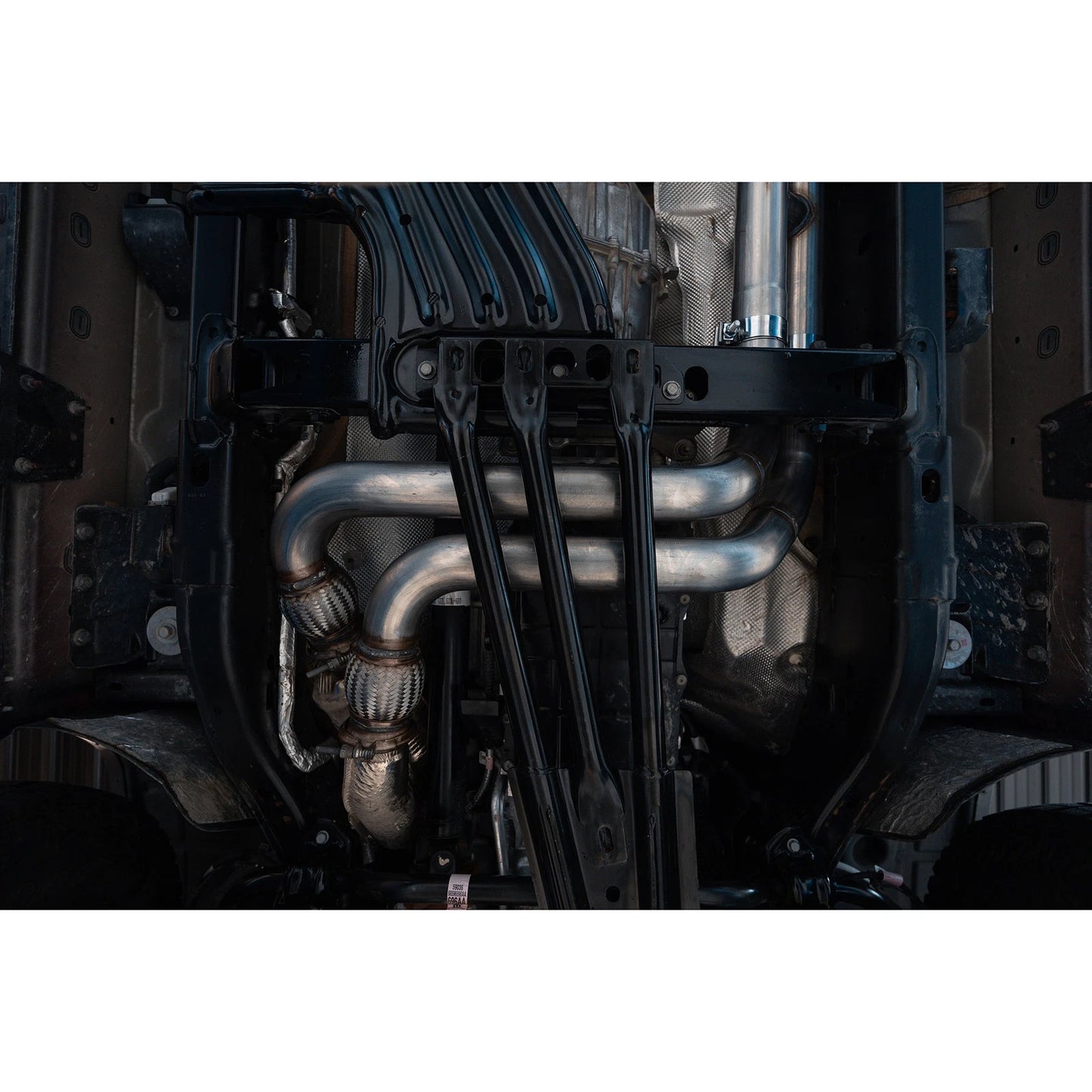 MBRP 2025 RAM RHO 3in Dual Split Rear Cat Back w/ Carbon Fiber Tips - T304