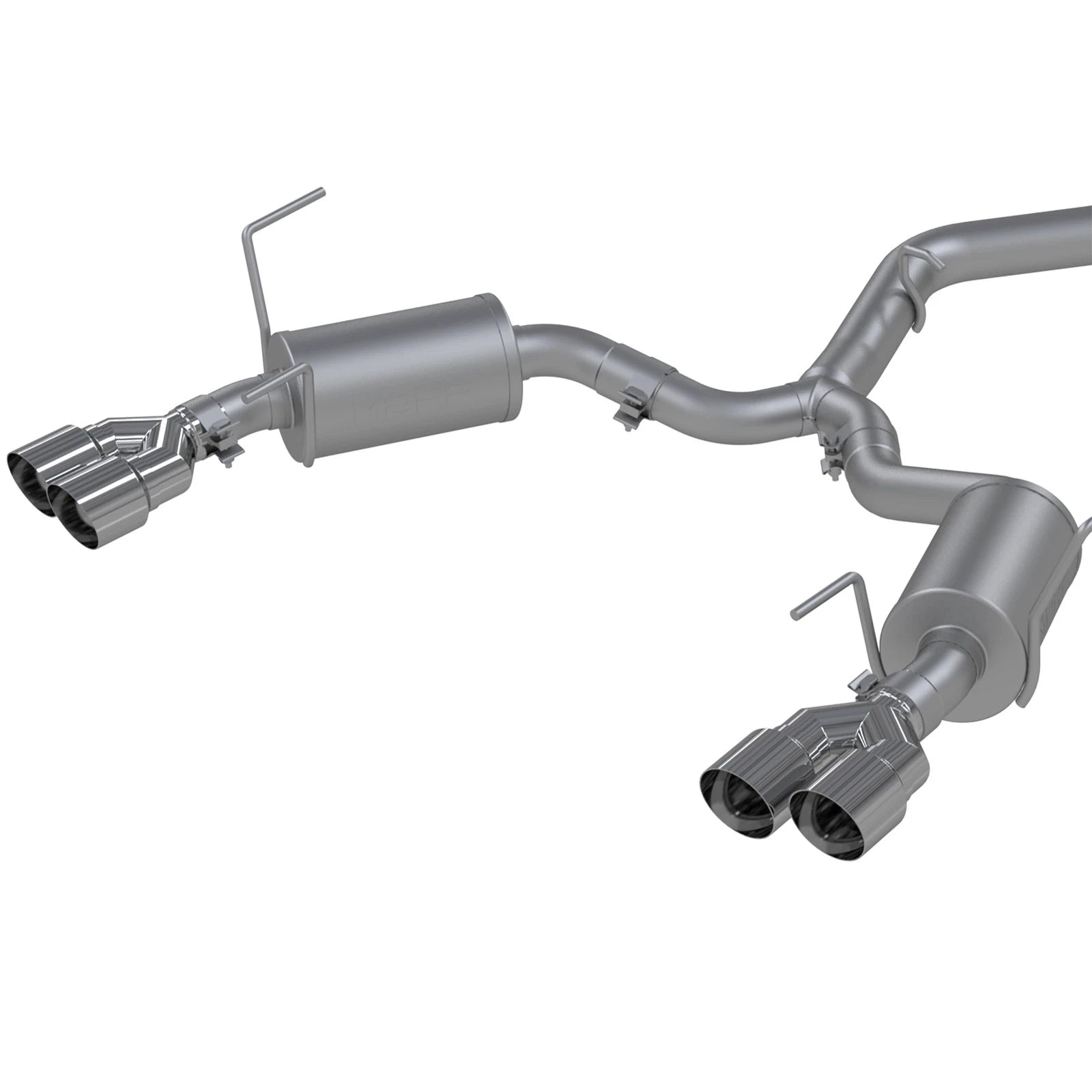 MBRP 15-19 Subaru WRX 2.0L/STI 2.5L 3in Dual Split Rear Exit w/ 3.5in Tips - T304 (Street Version)