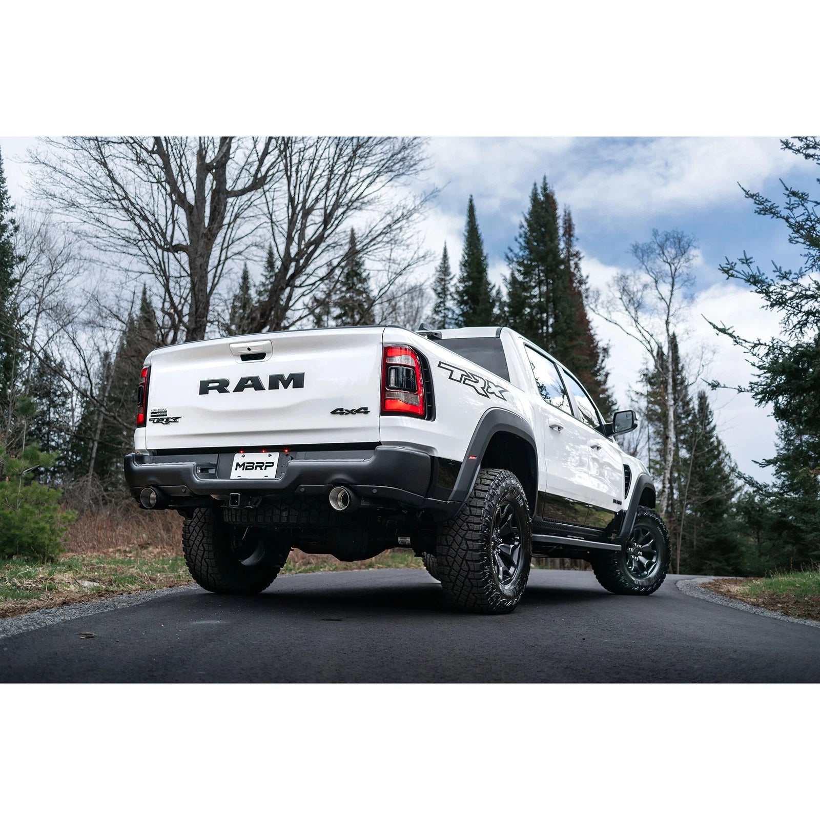 MBRP 2021 Ram TRX 6.2 S/C 3in Catback Dual Rear Carbon Fiber Tips(Race)- T304