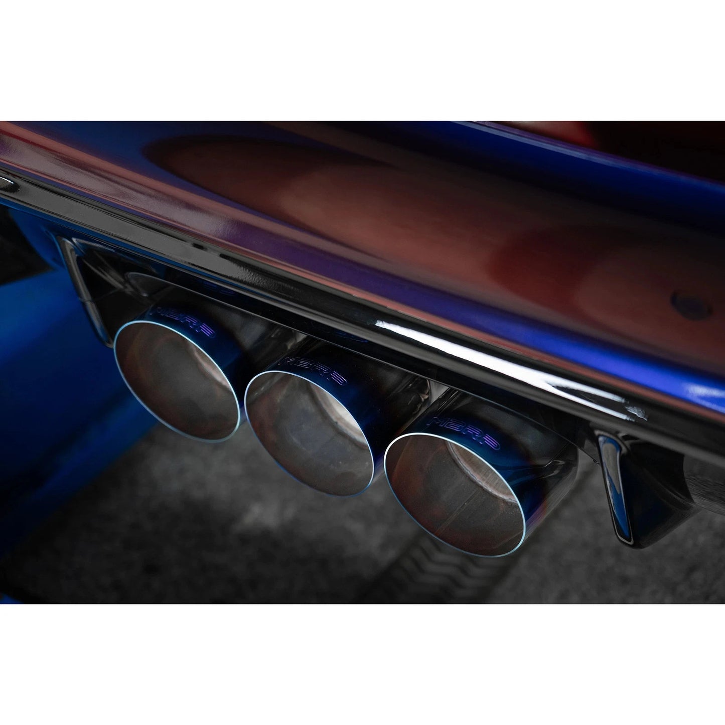 MBRP 23-24 Honda Civic Type R 2.0L T304 SS 3in Cat-Back Exhaust Triple Center Outlet w/ Burnt Tips