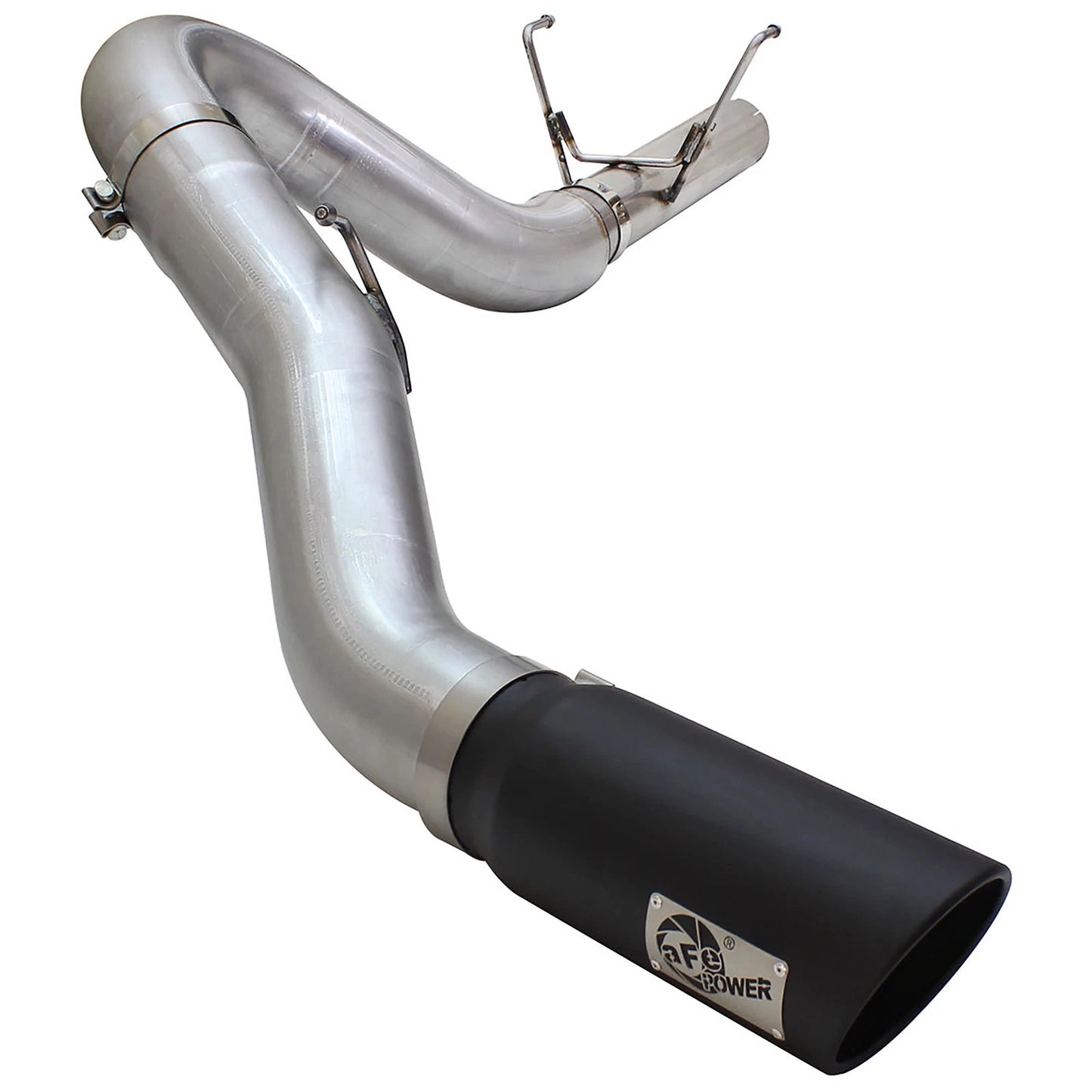 aFe MACHForce XP Exhaust Large Bore 5in DPF-Back Alu. 13-15 Dodge Trucks L6-6.7L (td) *Black Tip