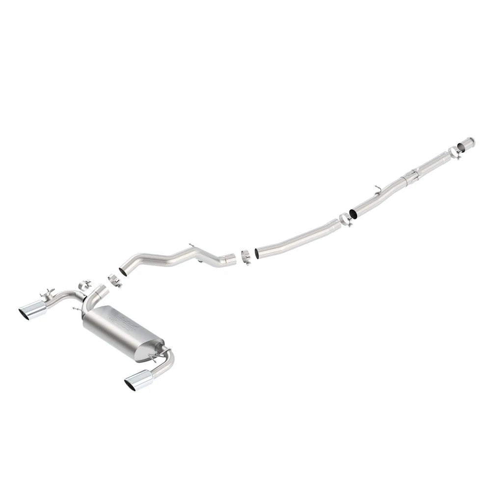 Borla 16-17 Ford Focus RS 2.3L MT Round Angle-Cut Tips Split Rear Exit ATAK Catback Exhaust