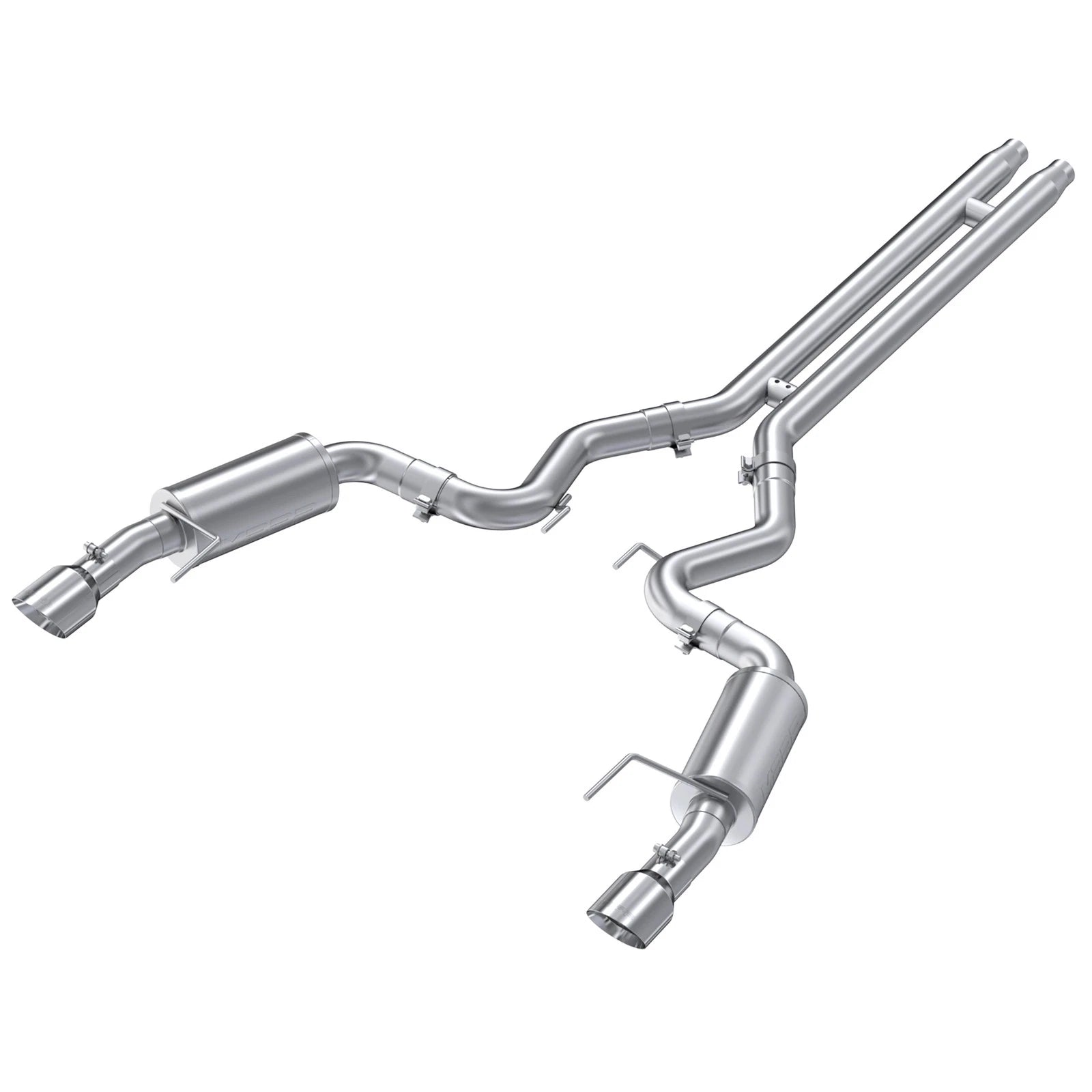 MBRP 15 Ford Mustang GT 5.0 Convertible T409 3in Cat Back Dual Split Rear Exit (Street Version)