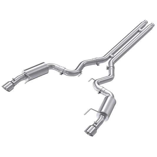 MBRP 15 Ford Mustang GT 5.0 Convertible T409 3in Cat Back Dual Split Rear Exit (Street Version)