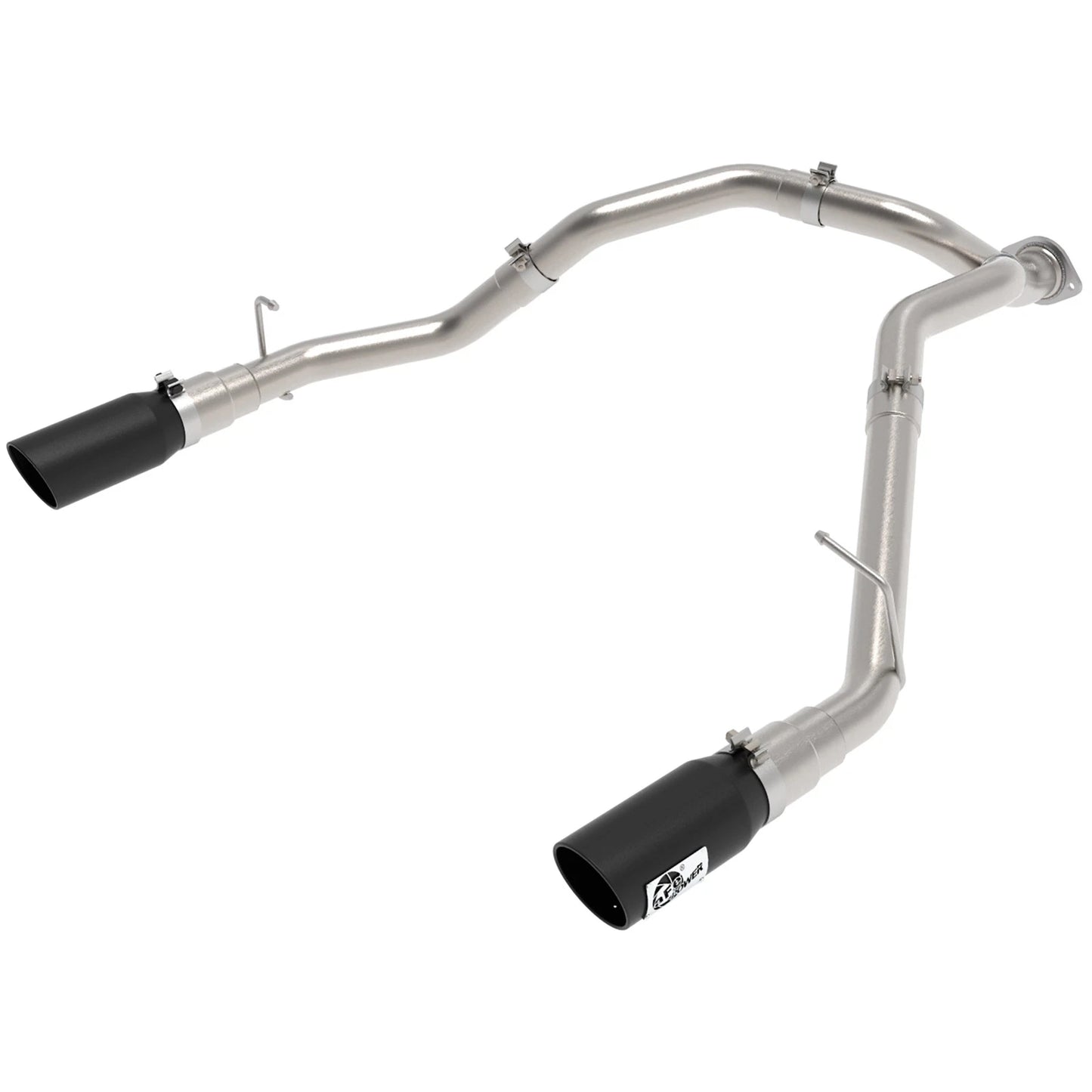 aFe Large Bore-HD 3 IN 409 Stainless Steel DPF-Back Exhaust System w/Black Tip RAM 1500 20-21 V6-3.0