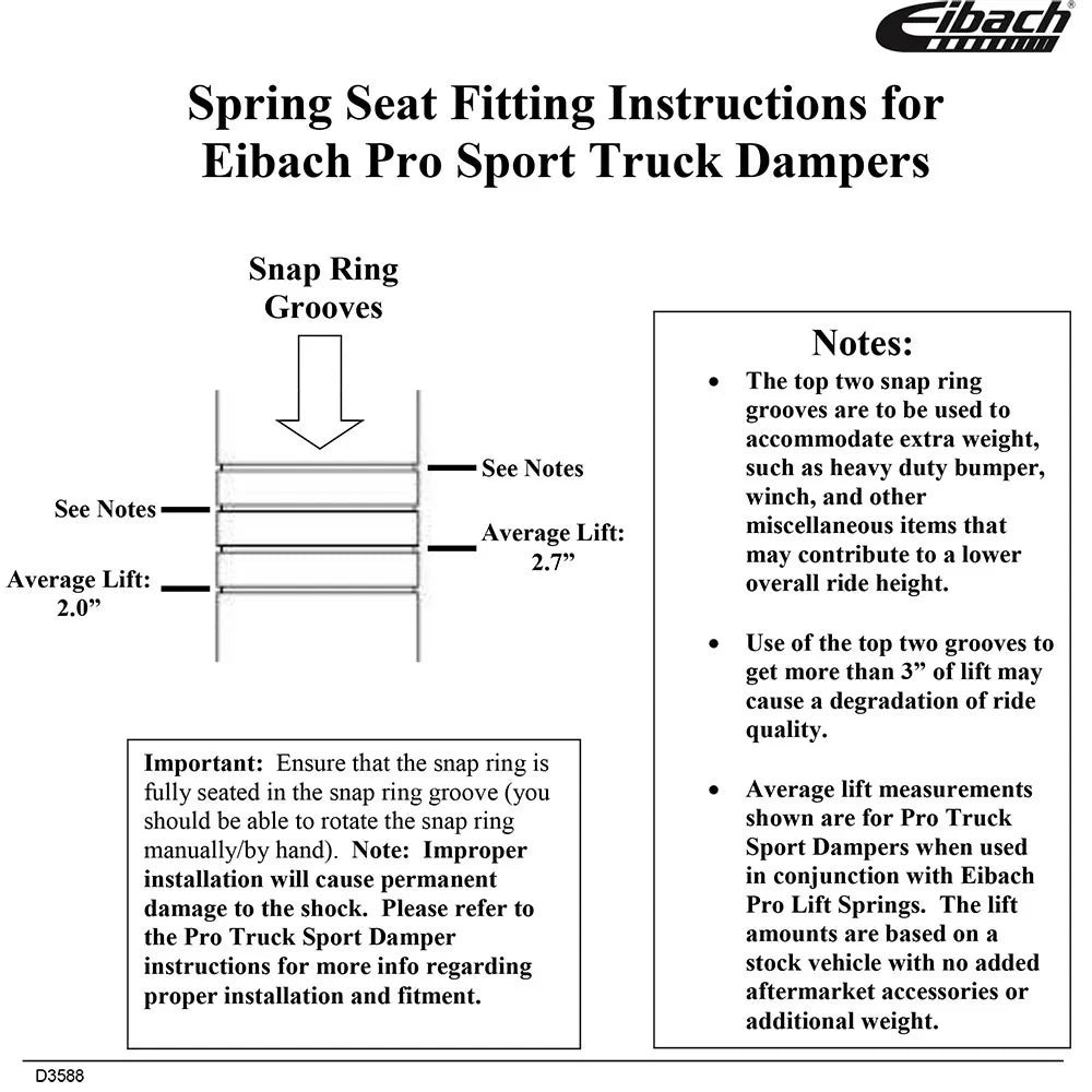 Eibach Pro-Truck Lift Kit for 09-13 Ford F-150 (Excludes SVT Raptor)