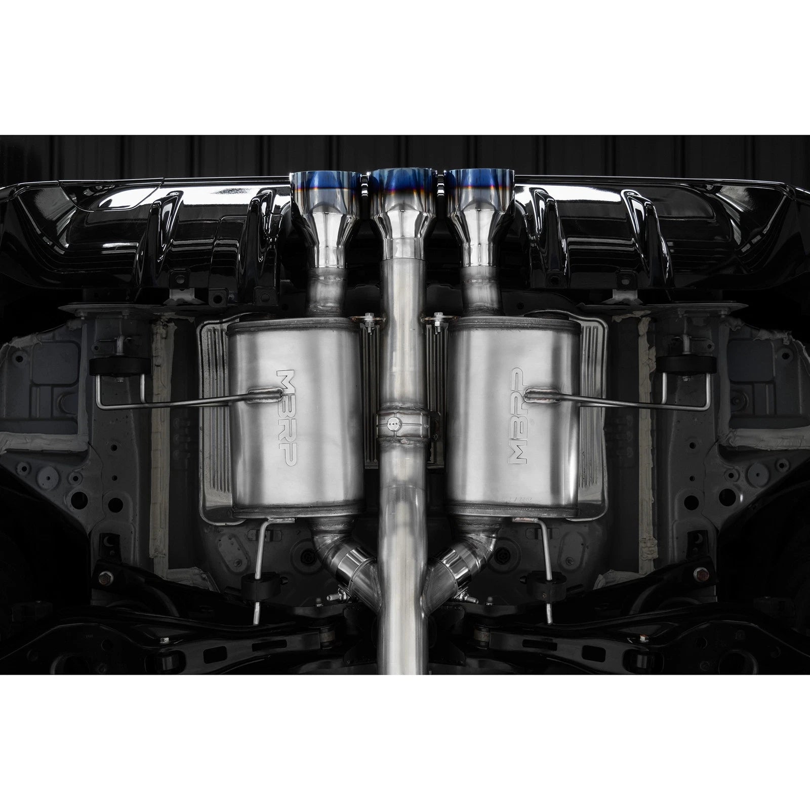 MBRP 23-24 Honda Civic Type R 2.0L T304 SS 3in Cat-Back Exhaust Triple Center Outlet w/ Burnt Tips