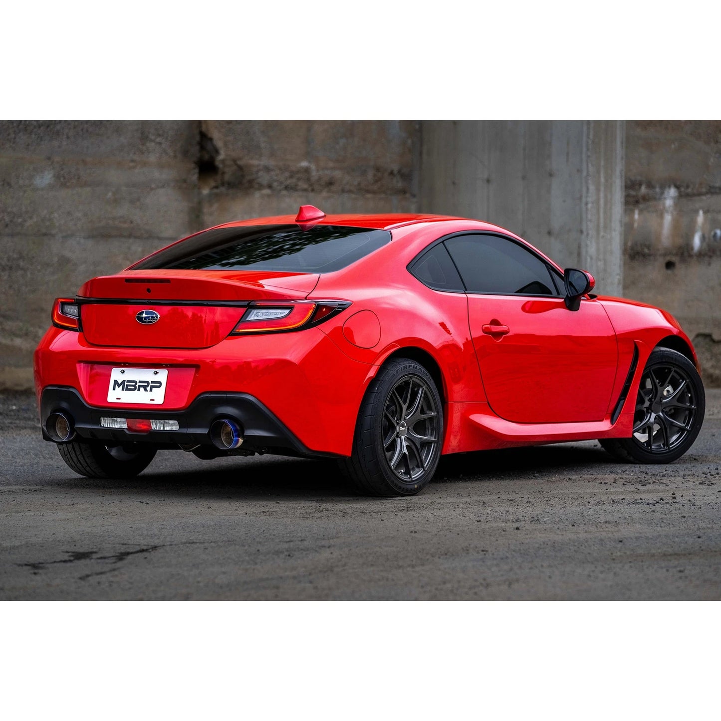 MBRP 2022 Subaru BRZ 2.4L/Toyota GR86 2.4L 2.5in Dual Split Rear Exit w/5in OD Burnt End Tips - T304