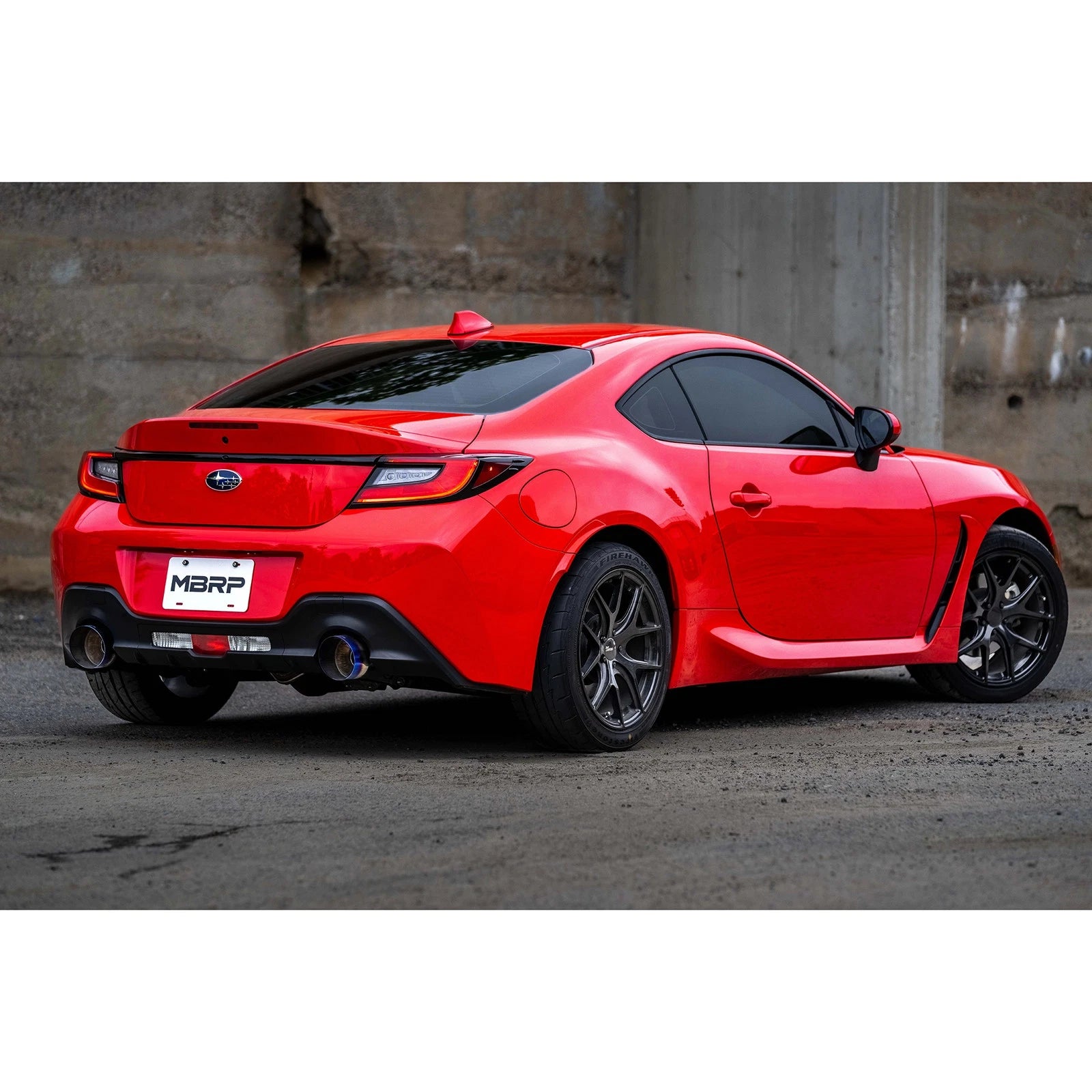 MBRP 2022 Subaru BRZ 2.4L/Toyota GR86 2.4L 2.5in Dual Split Rear Exit w/5in OD Burnt End Tips - T304