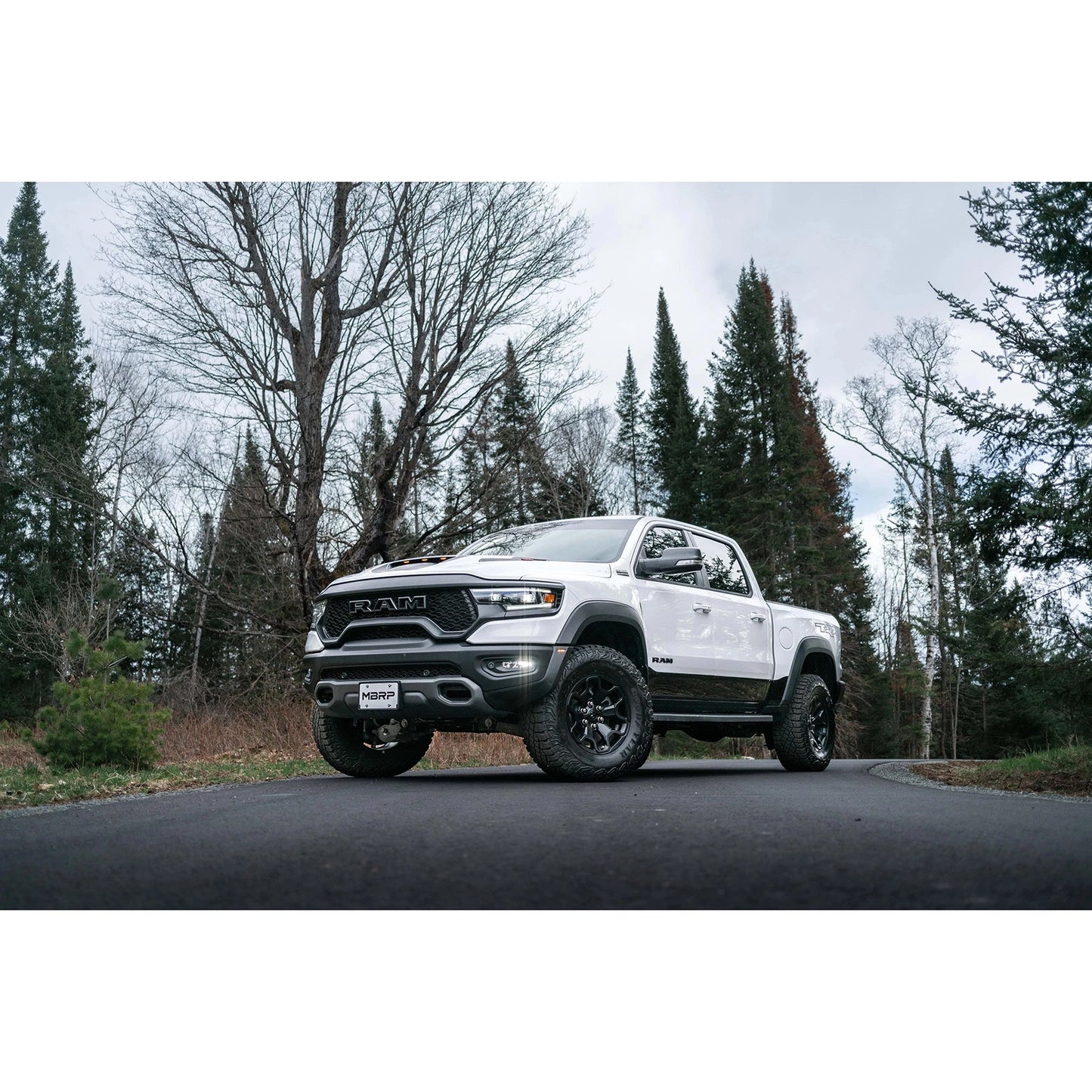 MBRP 2021 Ram TRX 6.2 S/C 3in Catback Dual Rear Carbon Fiber Tips(Race)- T304