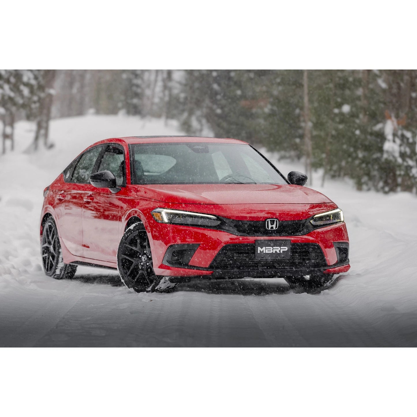 MBRP 22-24 Honda Civic/Sport Touring 1.5L 3in Cat-Back 2.5in Dual Split Rear w/ Quad Tips - AL
