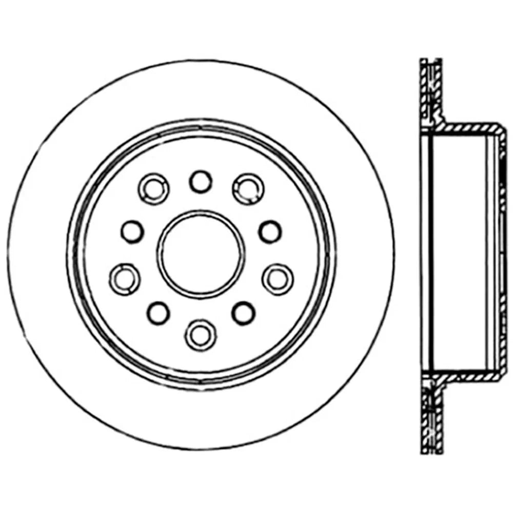 StopTech 5/93-98 Toyota Supra Right Rear Slotted & Drilled Rotor