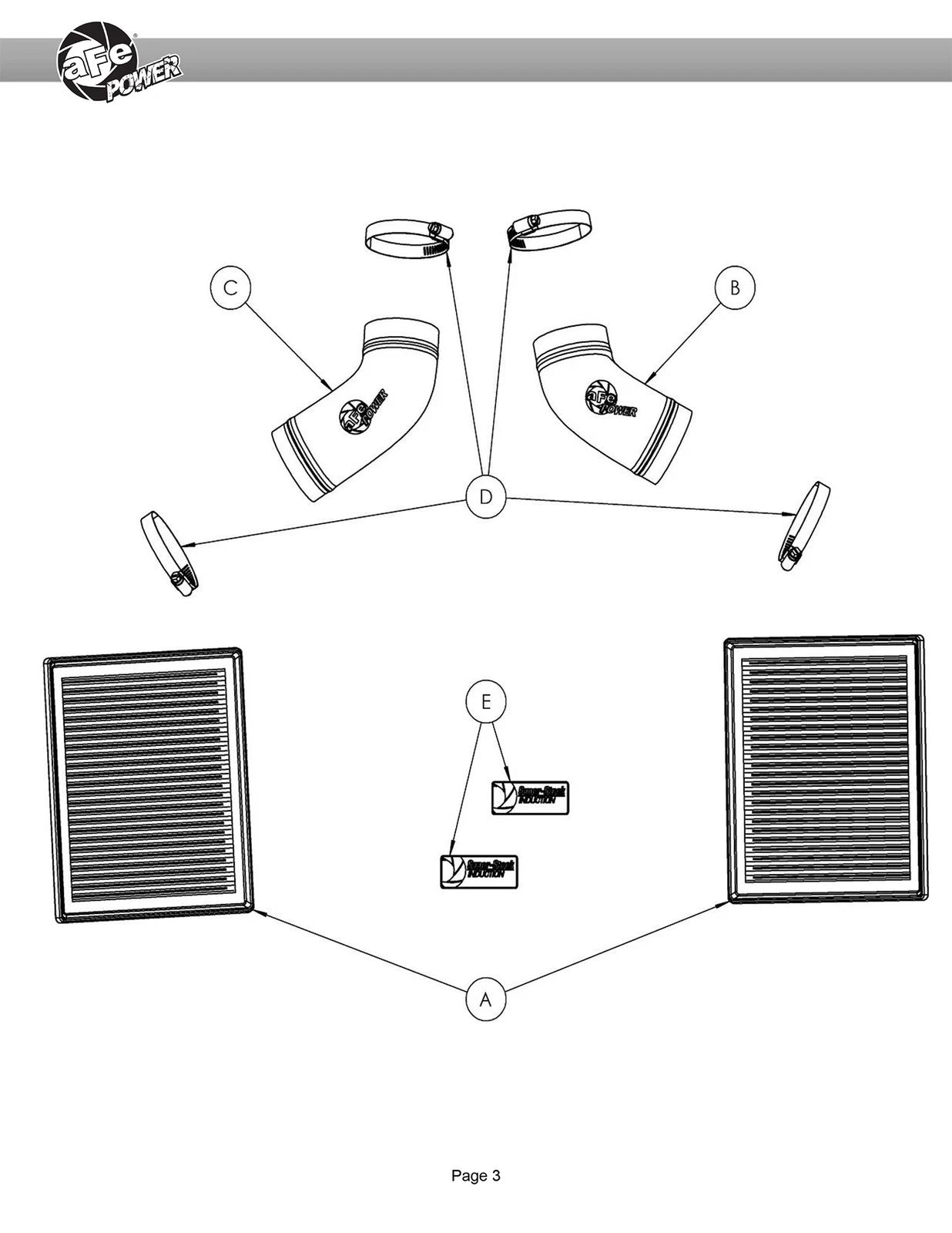 aFe Super Stock Induction System Pro DRY S Media Jeep 22-23 Toyota Tundra V6-3.4L (tt)