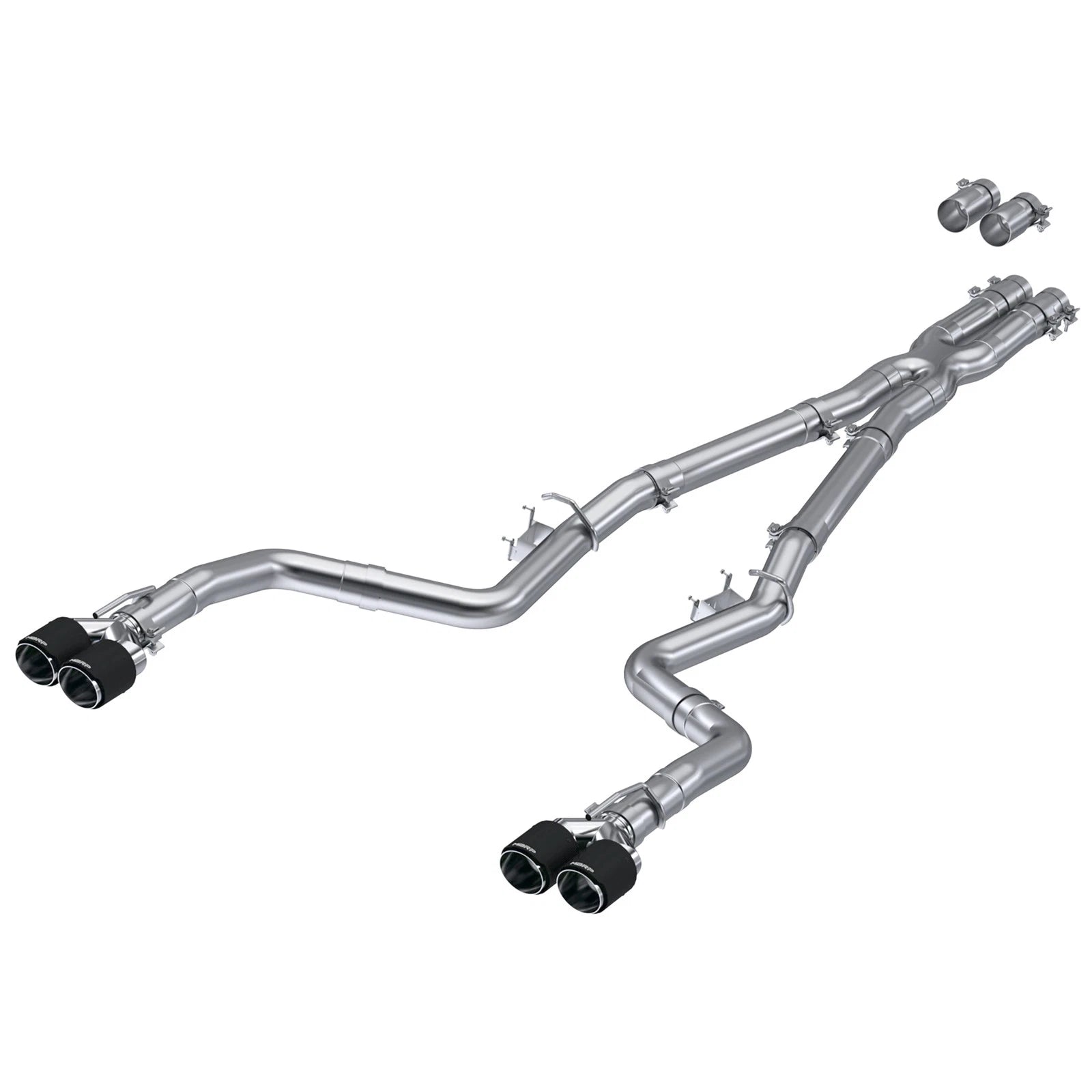 MBRP 15-Up Challenger 5.7 / 17-Up 6.2L/6.4L 3in Race Series Cat-Back w/ Quad Tips T304 Exhaust