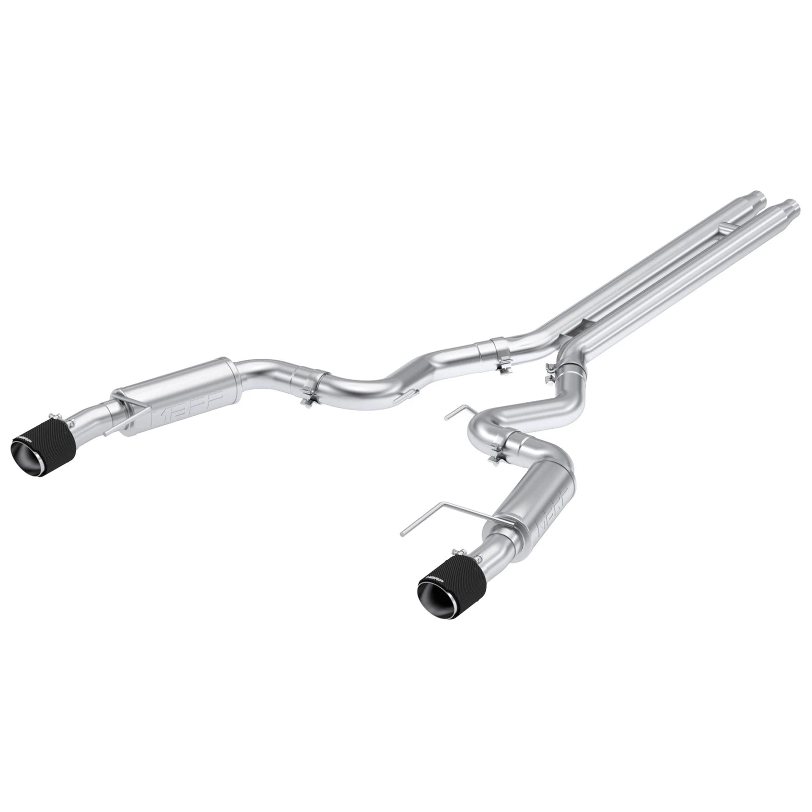 MBRP 2024 Ford Mustang GT S650, 5.0L Cat-Back Dual Split Rear with Carbon Fiber Tips, Race Version