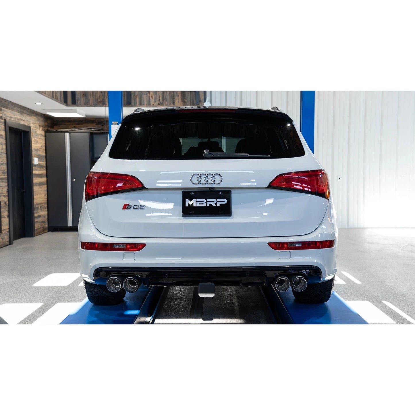 MBRP 14-17 Audi SQ5 3.0T Dual Rear Exit Axle Back w/ Quad Carbon Fiber Tips - T304