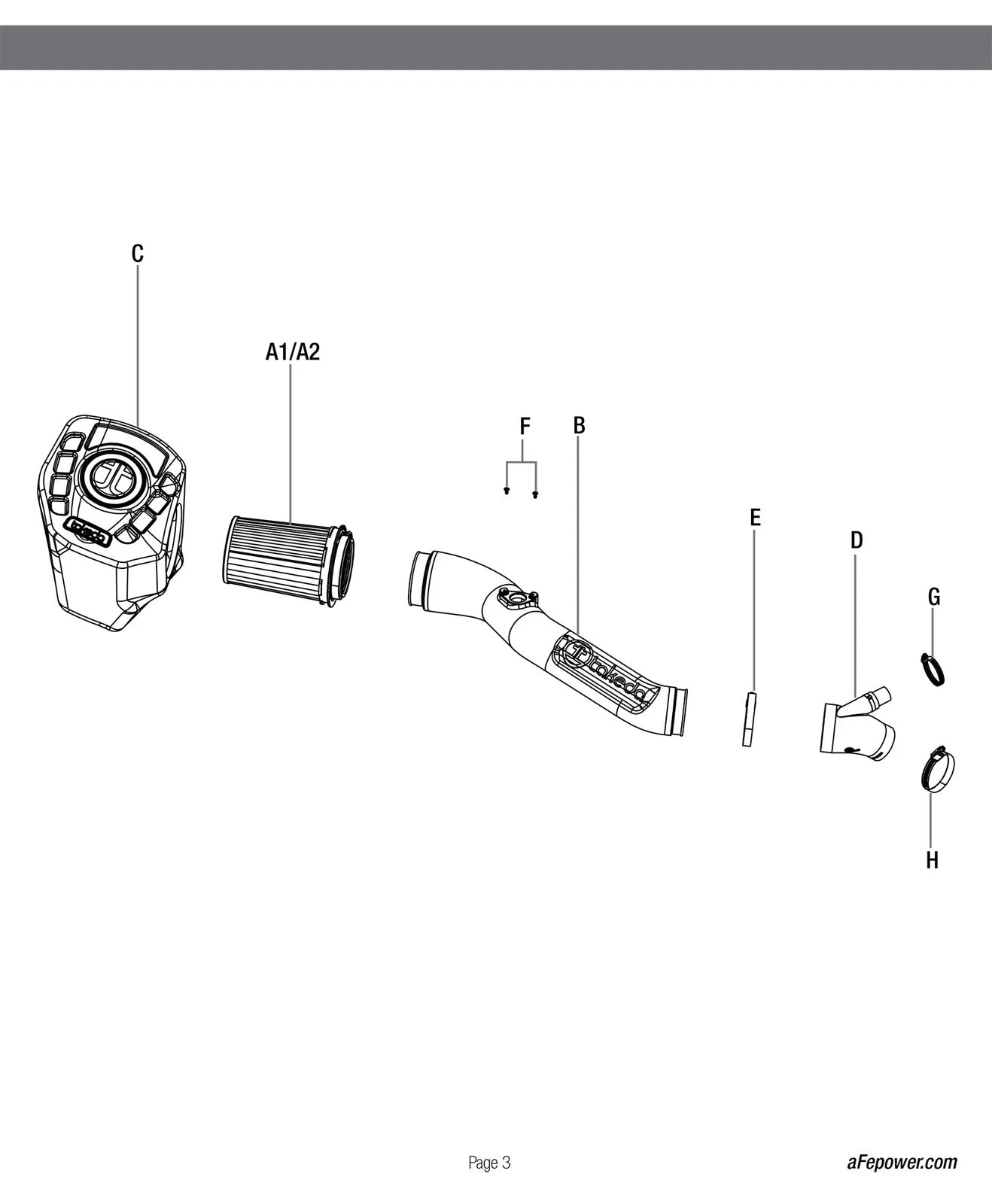 aFe Takeda Momentum GT Pro Dry S Cold Air Intake System 16-17 Lexus IS 200t