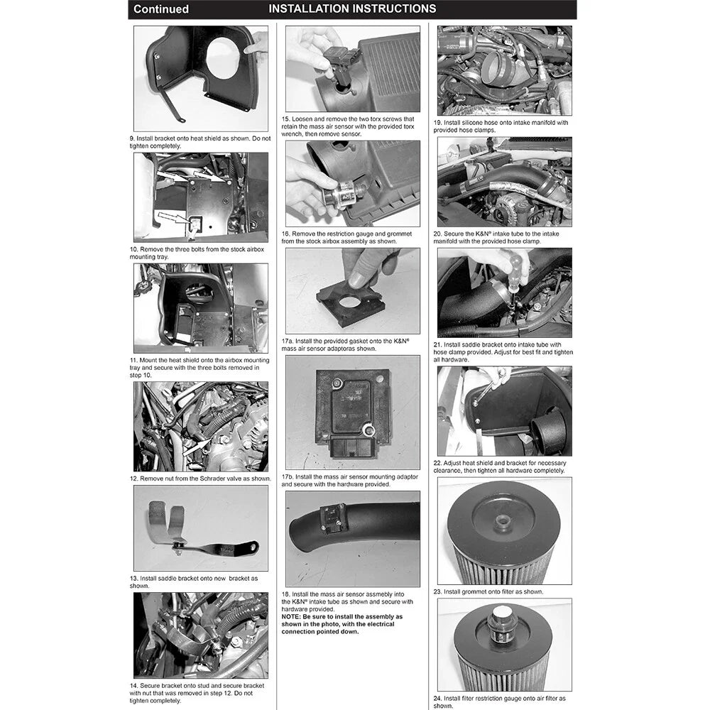 K&N 01-04 Chevy Silverado HD V8-6.6L Performance Intake Kit