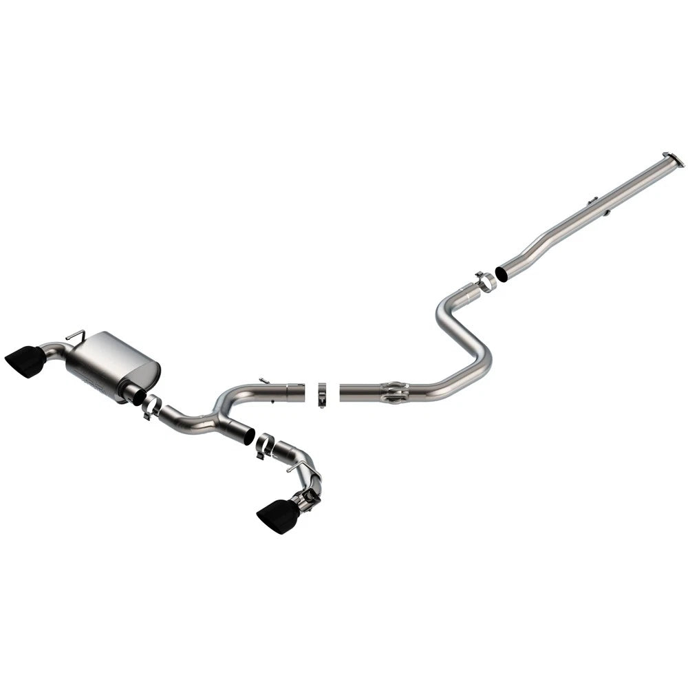 Borla 19-20 Hyundai Veloster N 2.0L I4 MT FWD 2DR 3in ATAK CatBack Exhaust w/ Black Chrome Tips