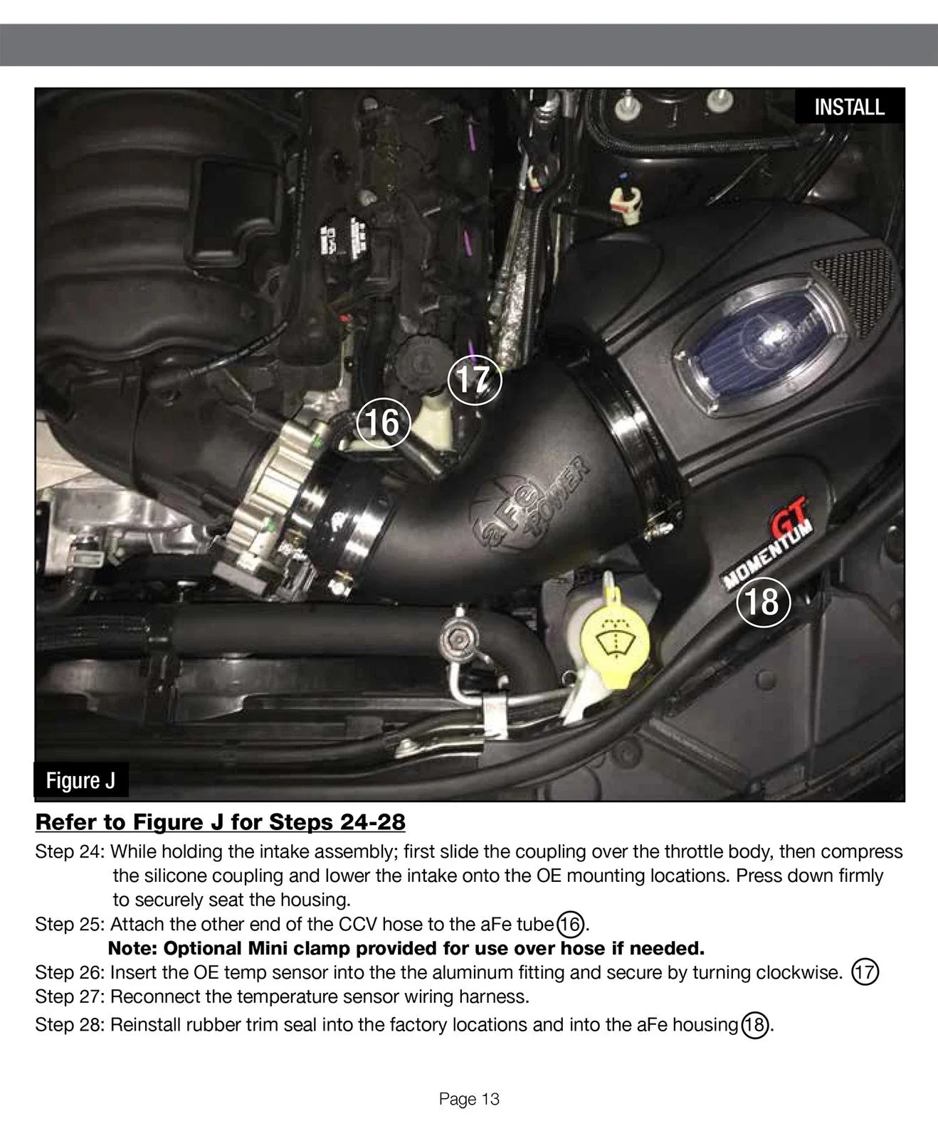 aFe Momentum GT Pro 5R Cold Air Intake System 12-17 Jeep Grand Cherokee SRT-8/SRT V8-6.4L HEMI