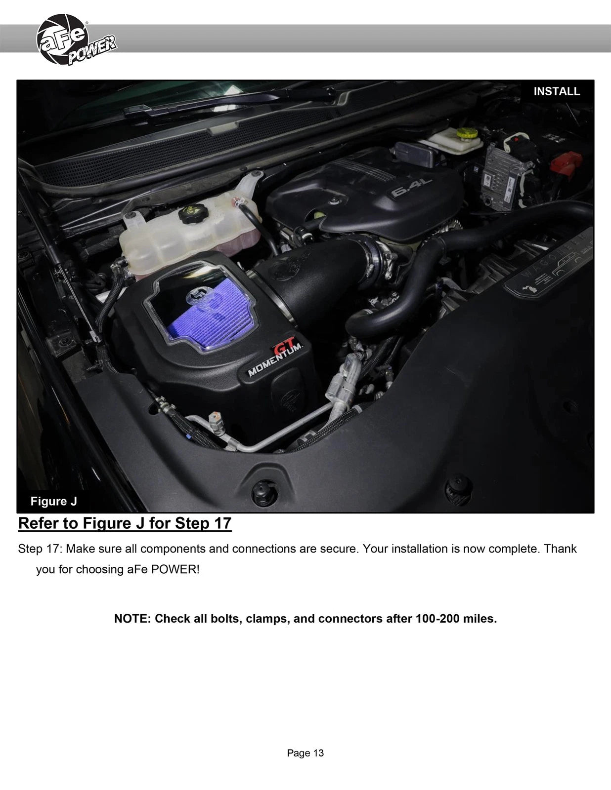 aFe 22-23 Jeep Grand Wagoneer (WS) V8-6.4L Momentum GT Cold Air Intake System w/ Pro 5R Filter