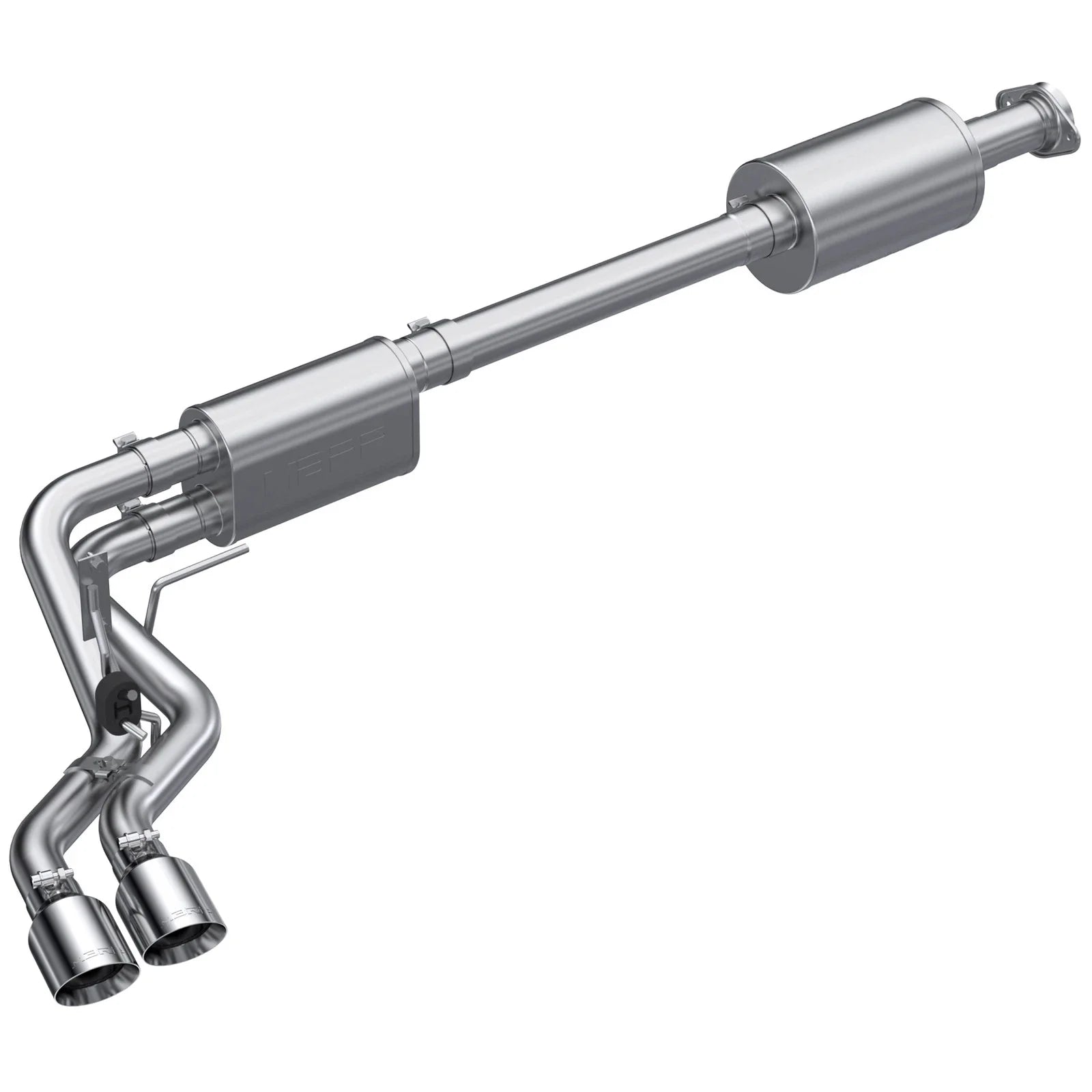 MBRP 2021+ Ford F150 T304 Pre-Axle (Street Profile) 2.5in OD Tips 3in Cat Back Exhaust