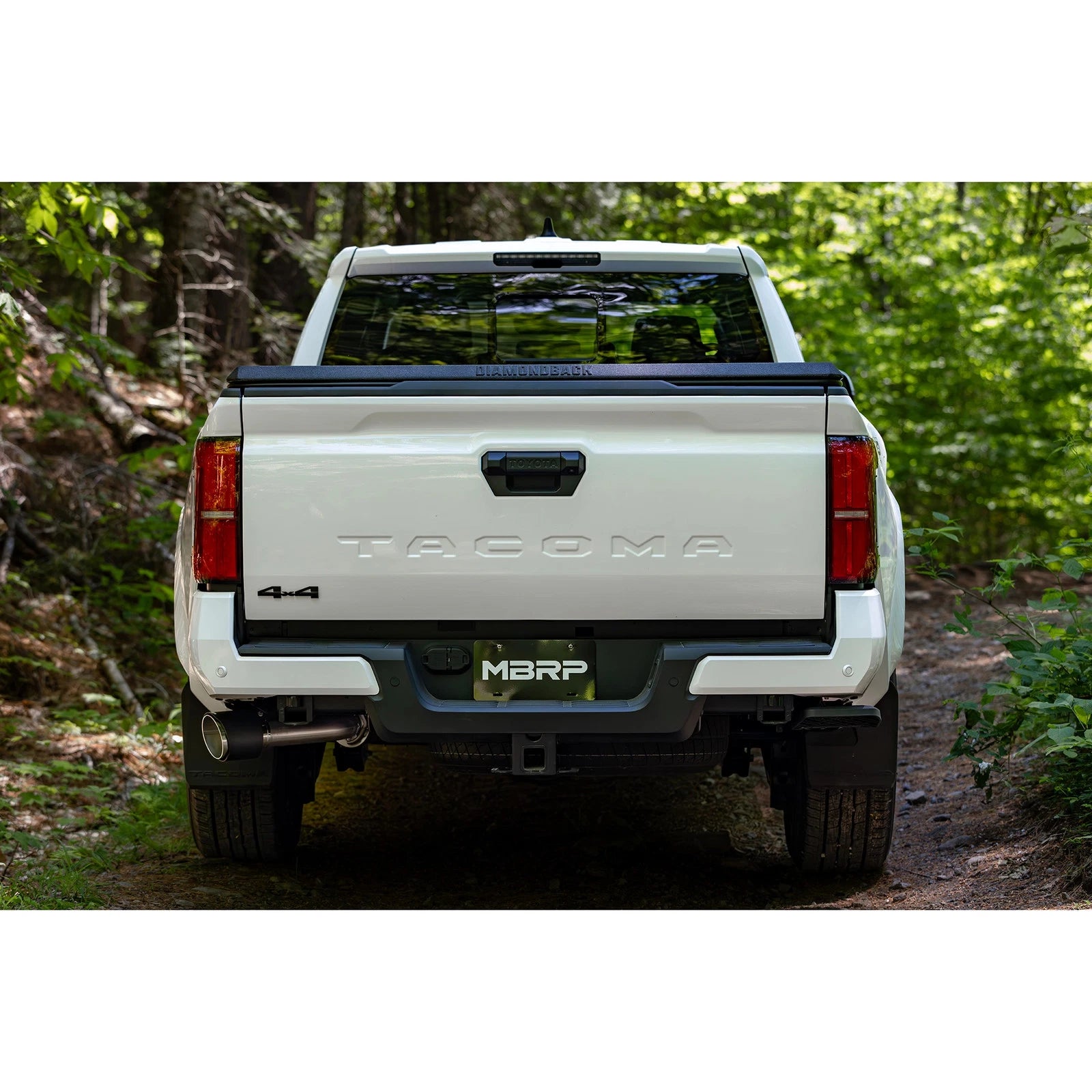 MBRP 2024 Toyota Tacoma T304 Stainless Steel 3in Cat-Back Single Side Exit with Carbon Fiber Tip