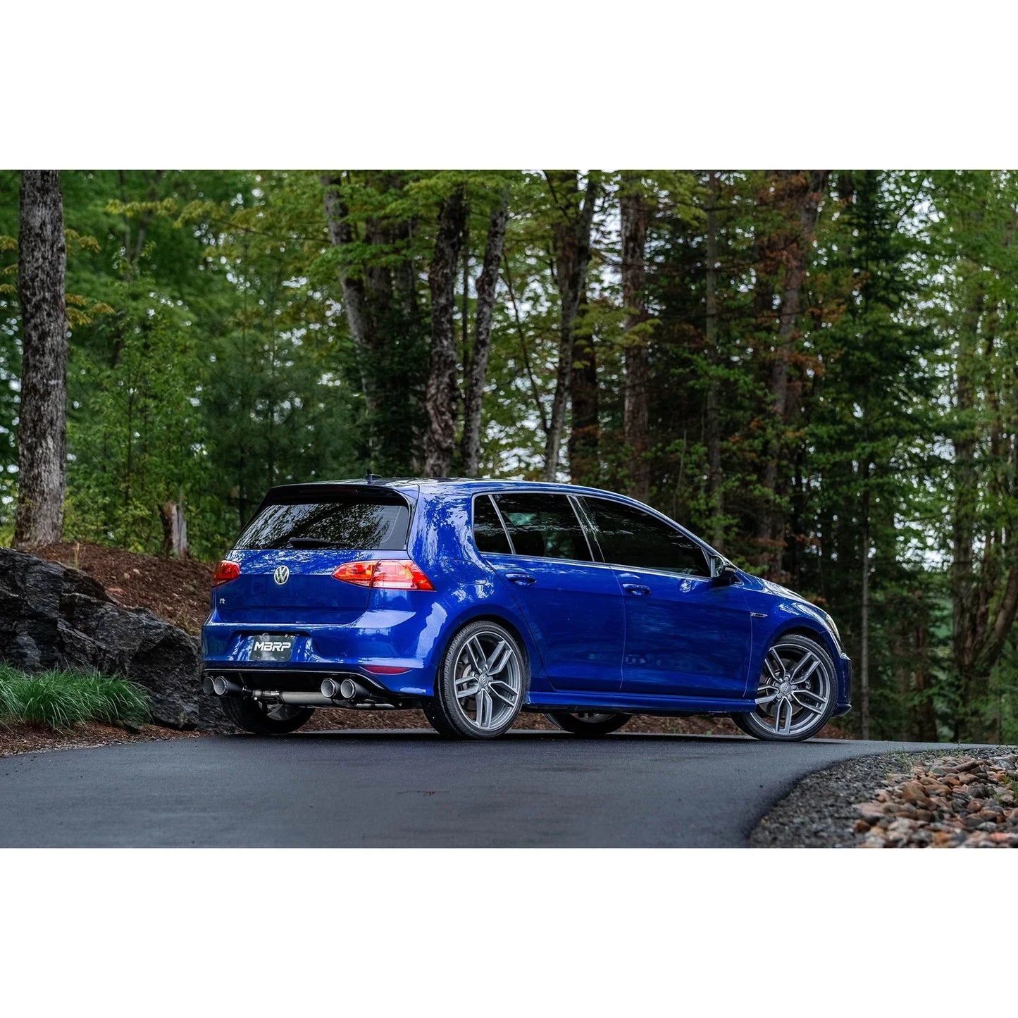 MBRP 15-19 VW Golf R 3 in Cat Back w/ 4 in OD Quad Carbon Fiber Tips - T304