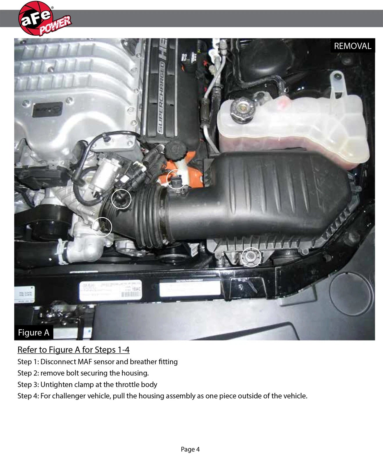 aFe MagnumFORCE Intakes Stage-2 P5R AIS 15-16 Dodge Challenger SRT Hellcat 6.2L V8 (sc)