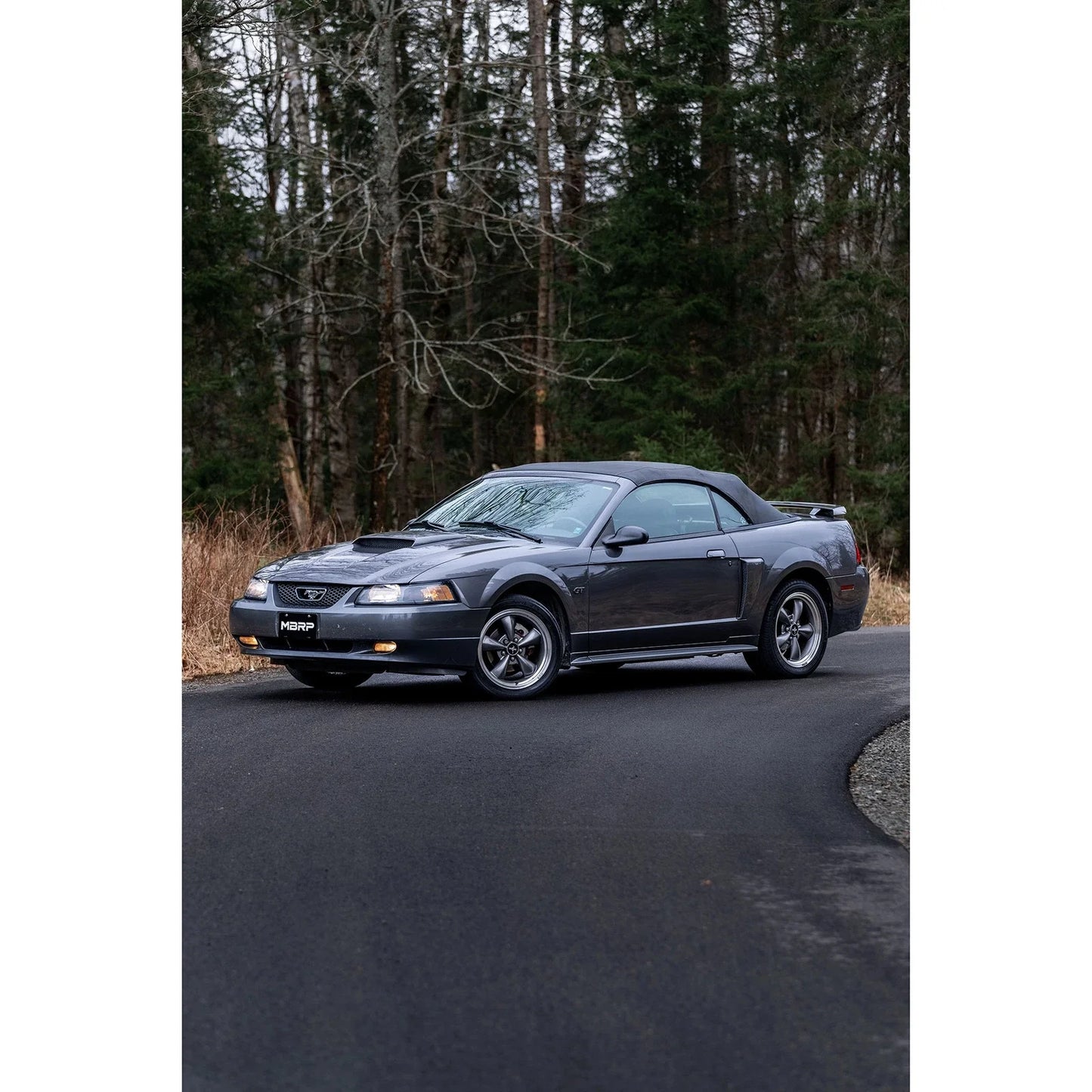MBRP 99-04 Ford Mustang GT 4.6L 2.5in. Dual Split Rear AL Cat Back w/ 3.5in. Dual Wall Blk. Tips