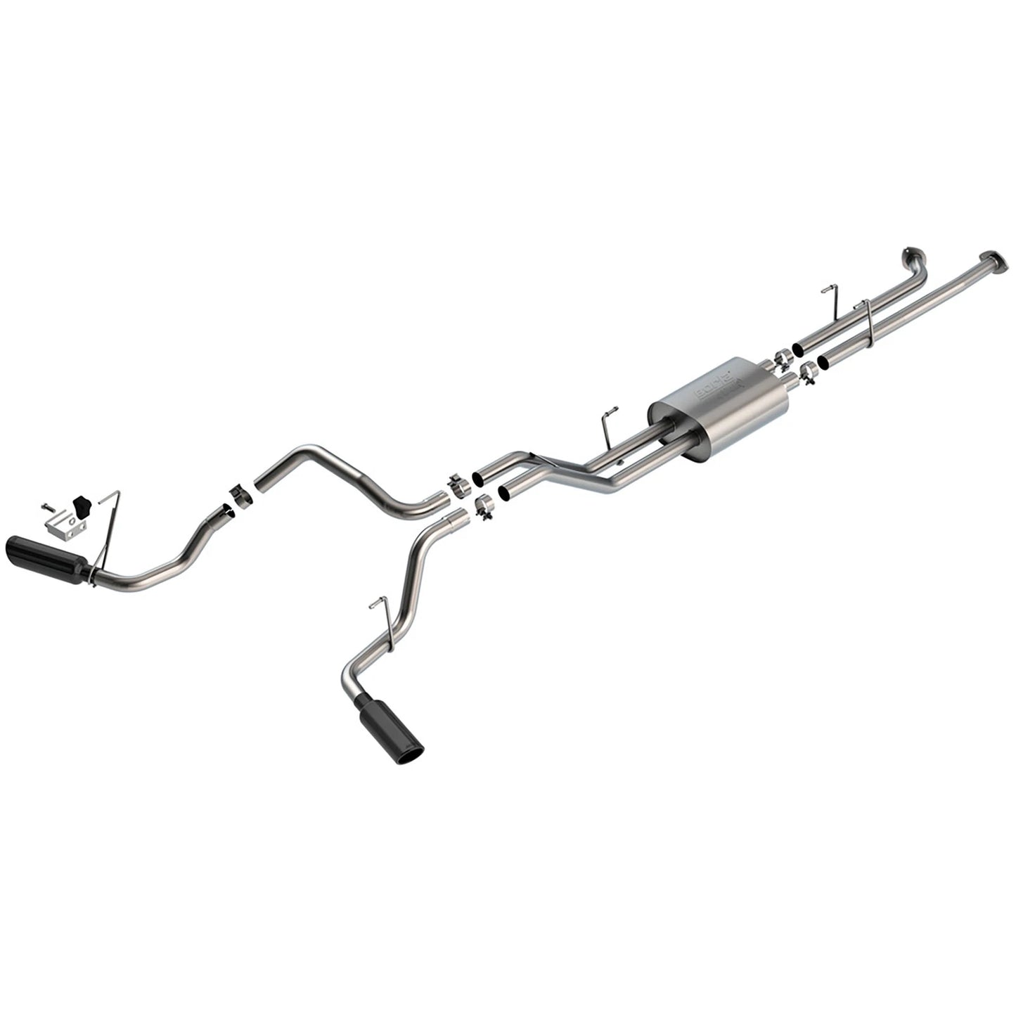 Borla 07-08 Toyota Tundra 5.7L ATAK Cat-Back Exhaust - 4in Black Chrome