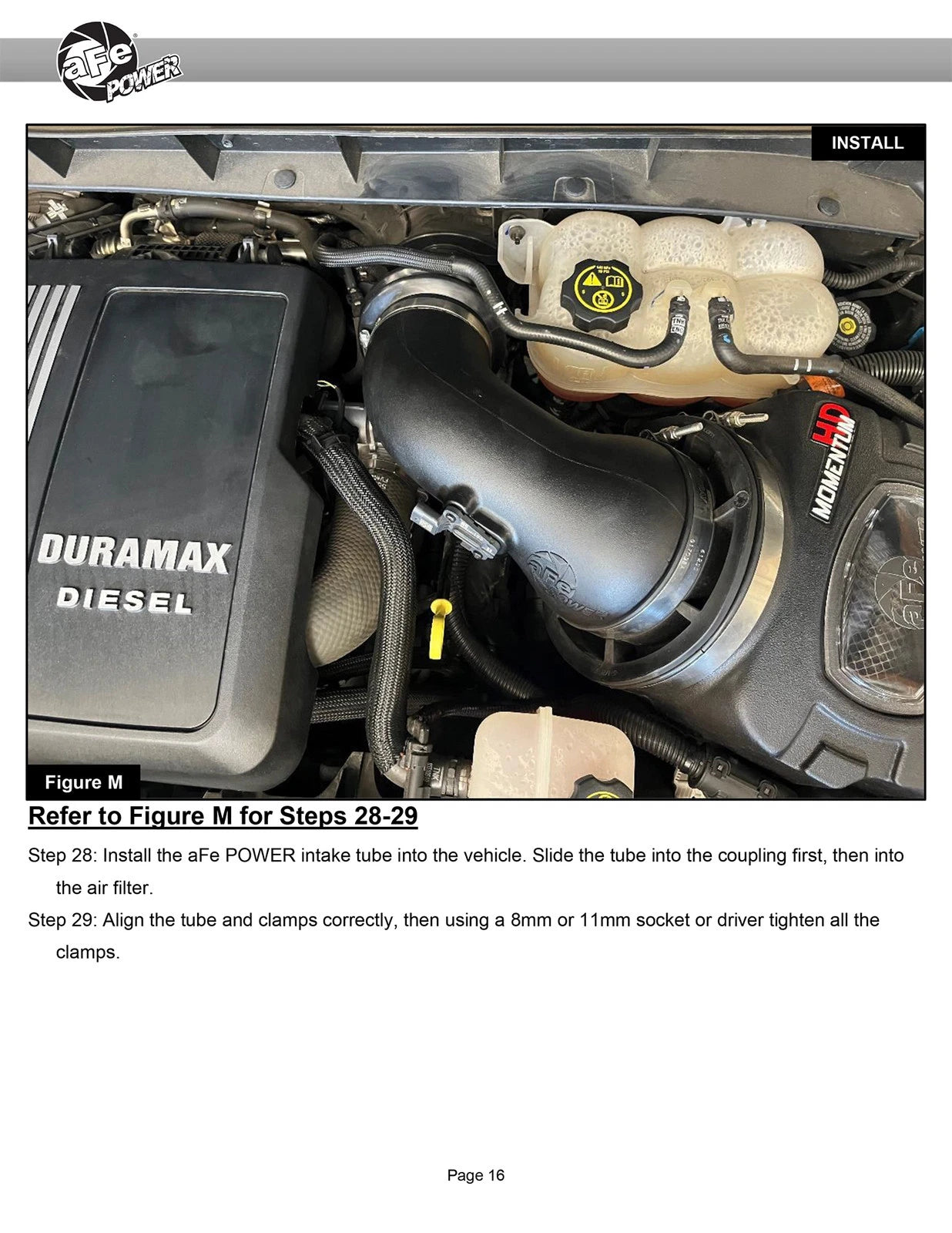 aFe 20-24 GM Trucks/SUVs L6-3.0L (td) LM2/LZ0 Momentum HD Cold Air Intake System w/ Pro DRY S Filter