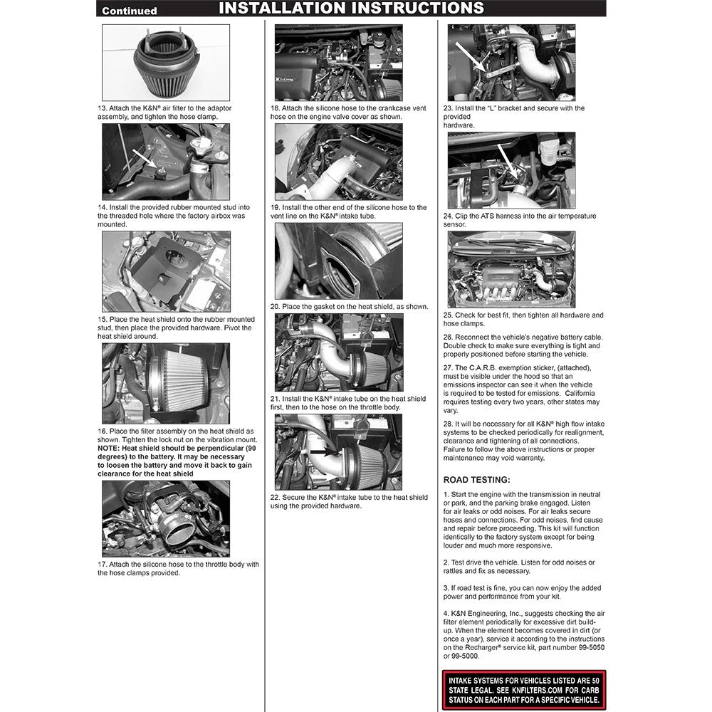 K&N Performance Intake Kit TYPHOON; HONDA FIT L4-1.5L, (SILVER) 07-08