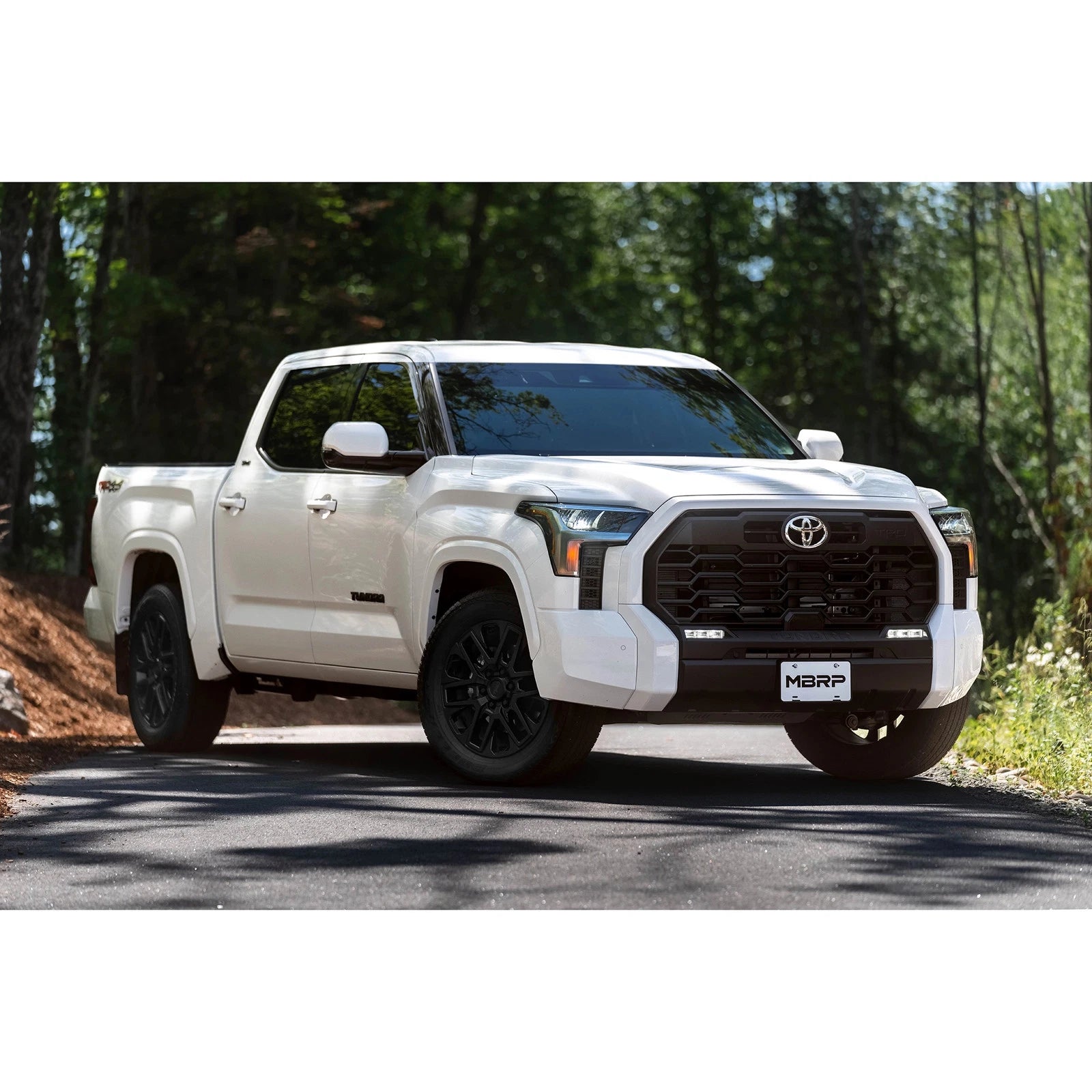 MBRP 2022 Toyota Tundra 3.5L Dual Cat-back 4in Single Side Exit Rolled Tip - Aluminized Steel