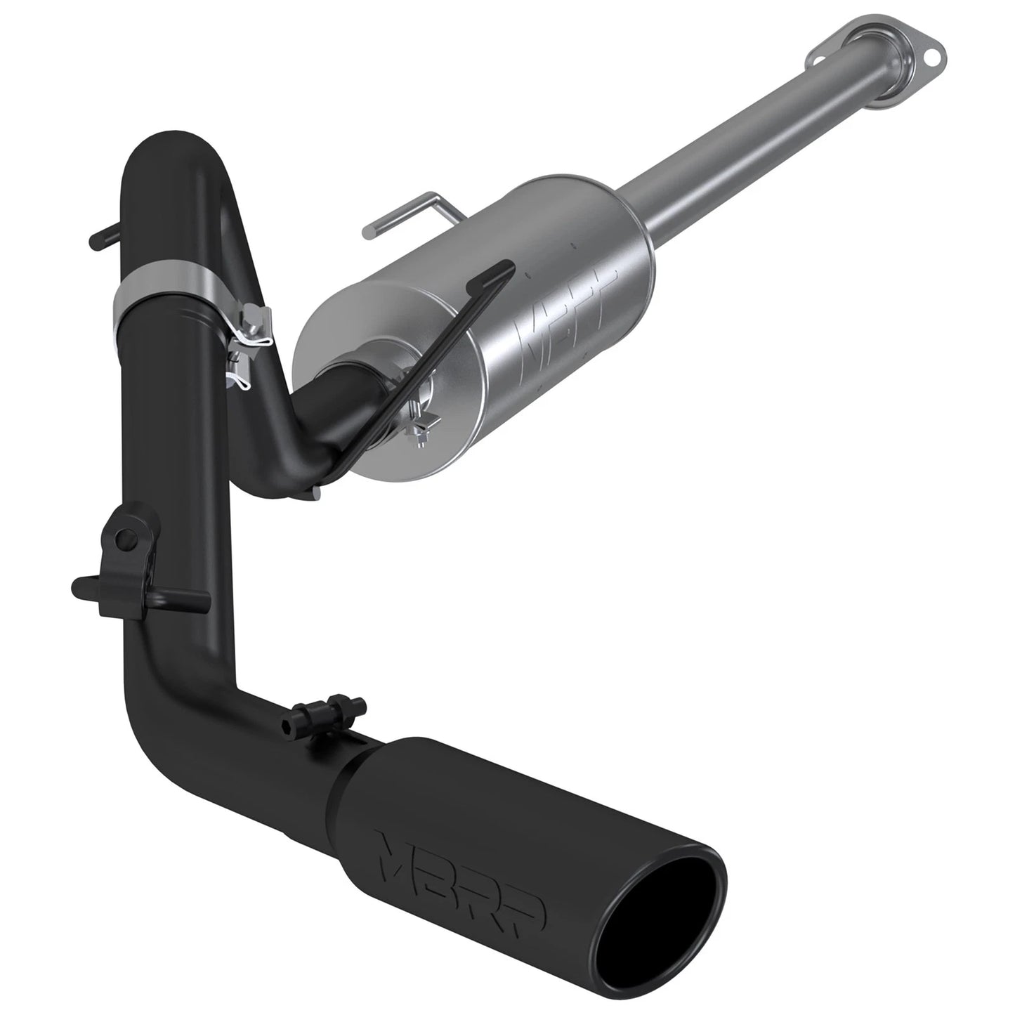MBRP 09-14 Toyota Tacoma 4.0L EC/CC Cat-Back Single Exit AL - Black
