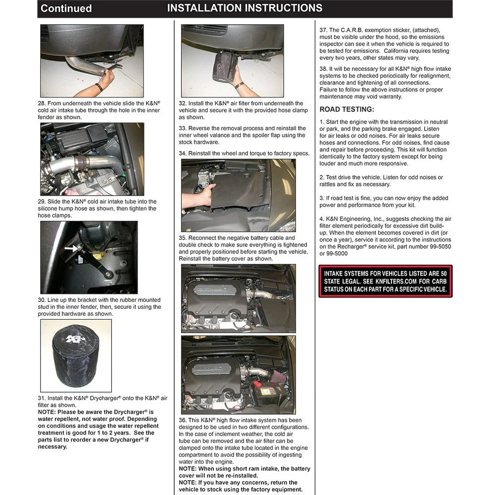 K&N 04 Acura TL Silver Typhoon Short Ram Intake