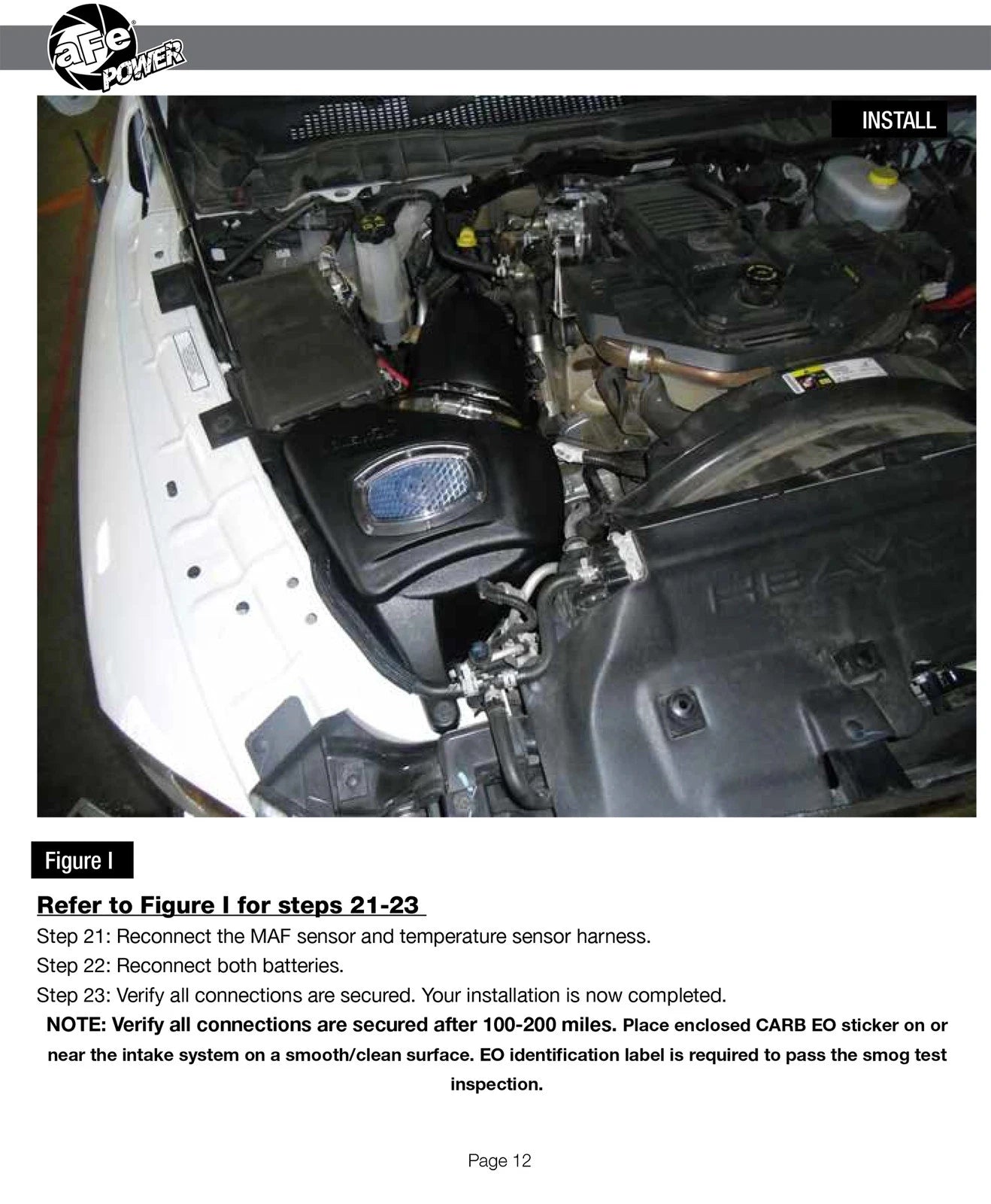 aFe Momentum HD Pro DRY S Stage-2 Si Intake 13-14 Dodge RAM Diesel Trucks L6
