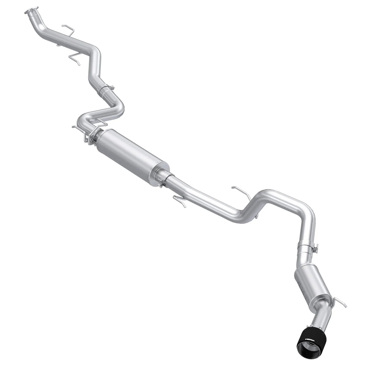 MBRP 2024 Toyota Tacoma T304 Stainless Steel 3in Cat-Back Single Side Exit with Carbon Fiber Tip