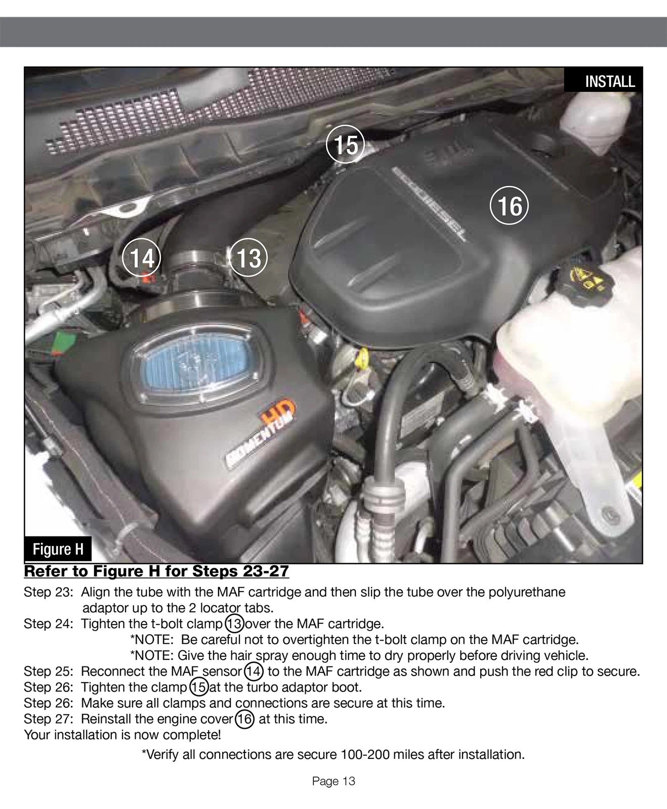 aFe Momentum HD AIS PRO 5R Intake 2014 RAM 1500 EcoDiesel V6-3.0L (td)
