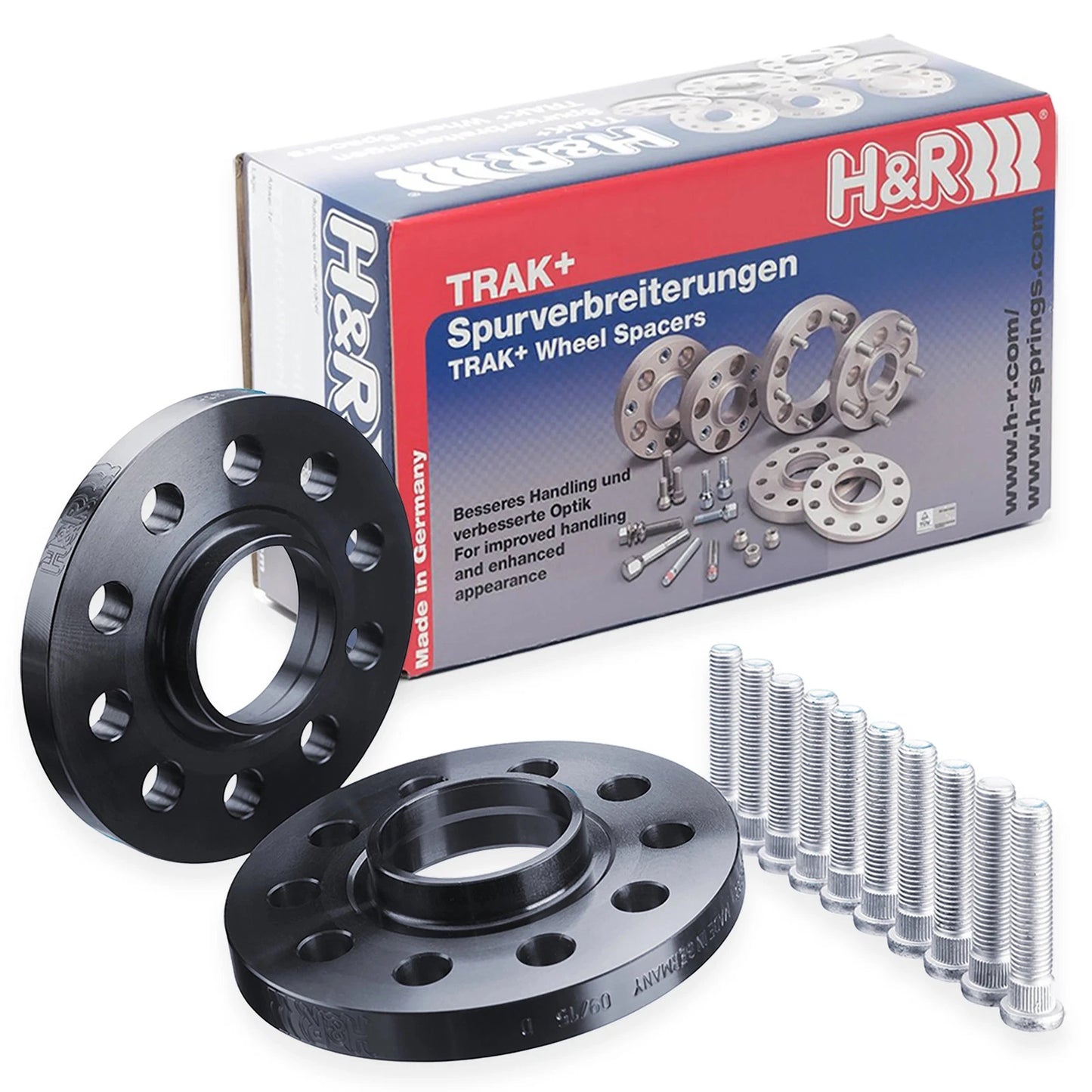 H&R Trak+ 15mm DRS Wheel Spacer 5/114.3 Bolt Pattern 56 Center Bore Bolt 12x1.25 Thread - Black
