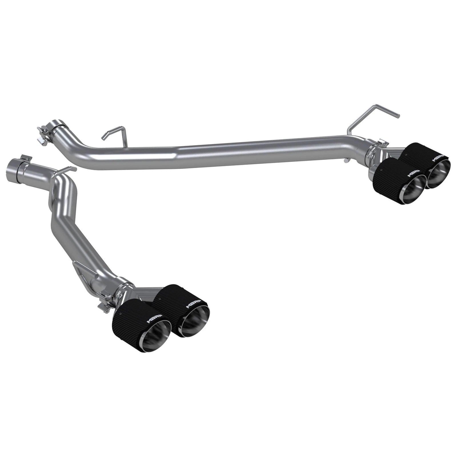 MBRP 20-21 Ford Explorer ST 3.0L EcoBoost Dual Rear Exit Axle Back w/ Quad Carbon Fiber Tips - T304
