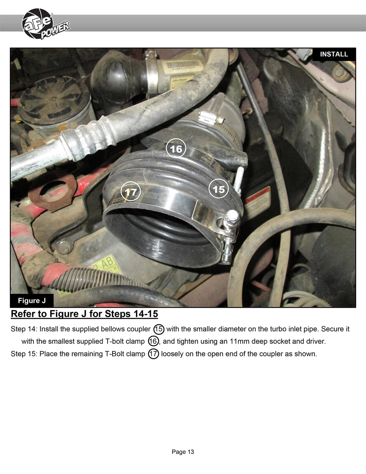 aFe POWER Momentum HD Cold Air Intake System w/ Pro Dry S Media 94-97 Ford Powerstroke 7.3L