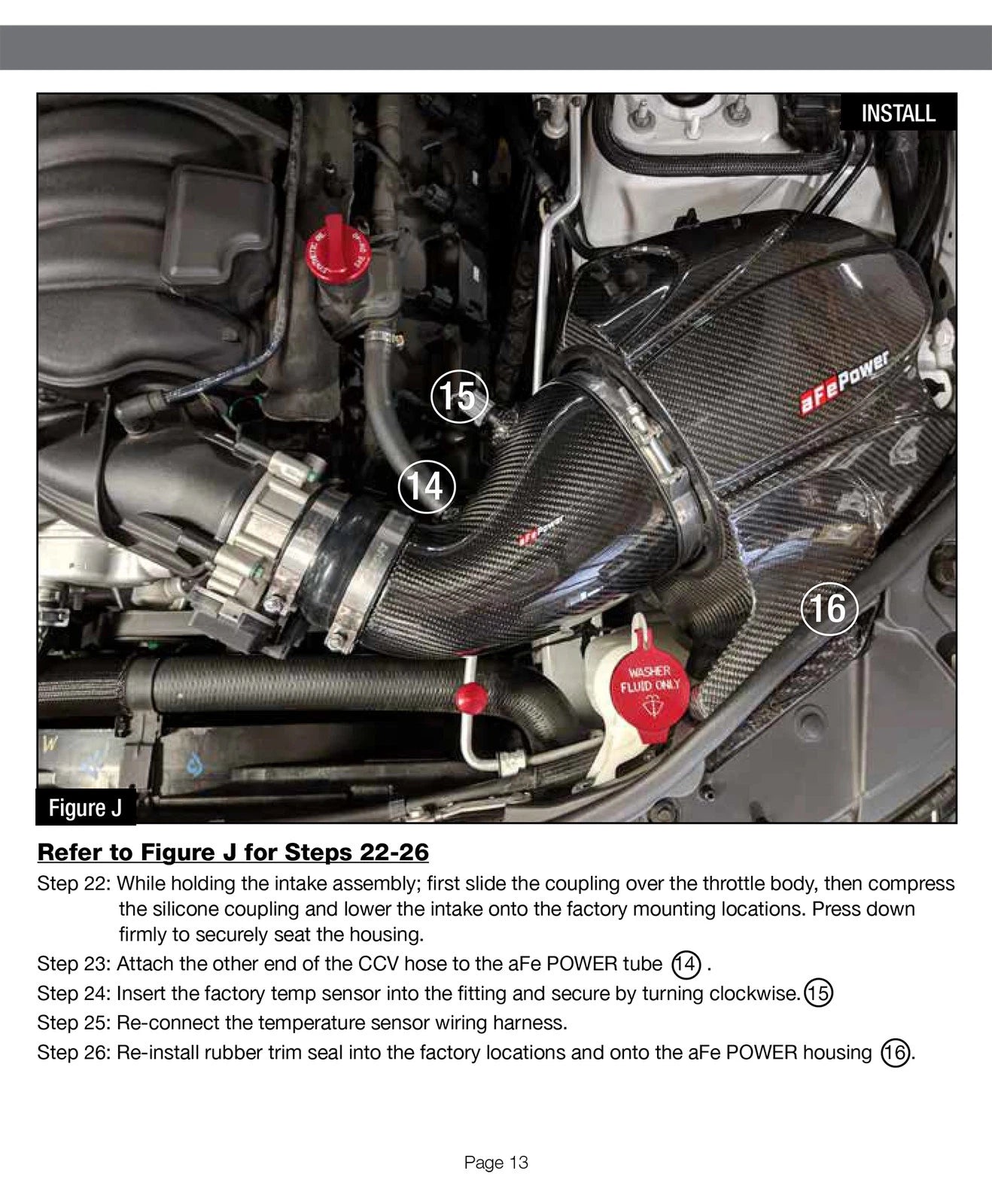 aFe Momentum Carbon Fiber CAIS w/ Pro Dry S Filter 12-19 Jeep Grand Cherokee SRT8 (WK2) V8-6.4L