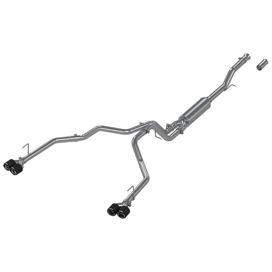 MBRP 21-24 Chevrolet Suburban XL 5.3L 3in T304 SS 2.5in Dual Split Carbon Fiber Cat-back